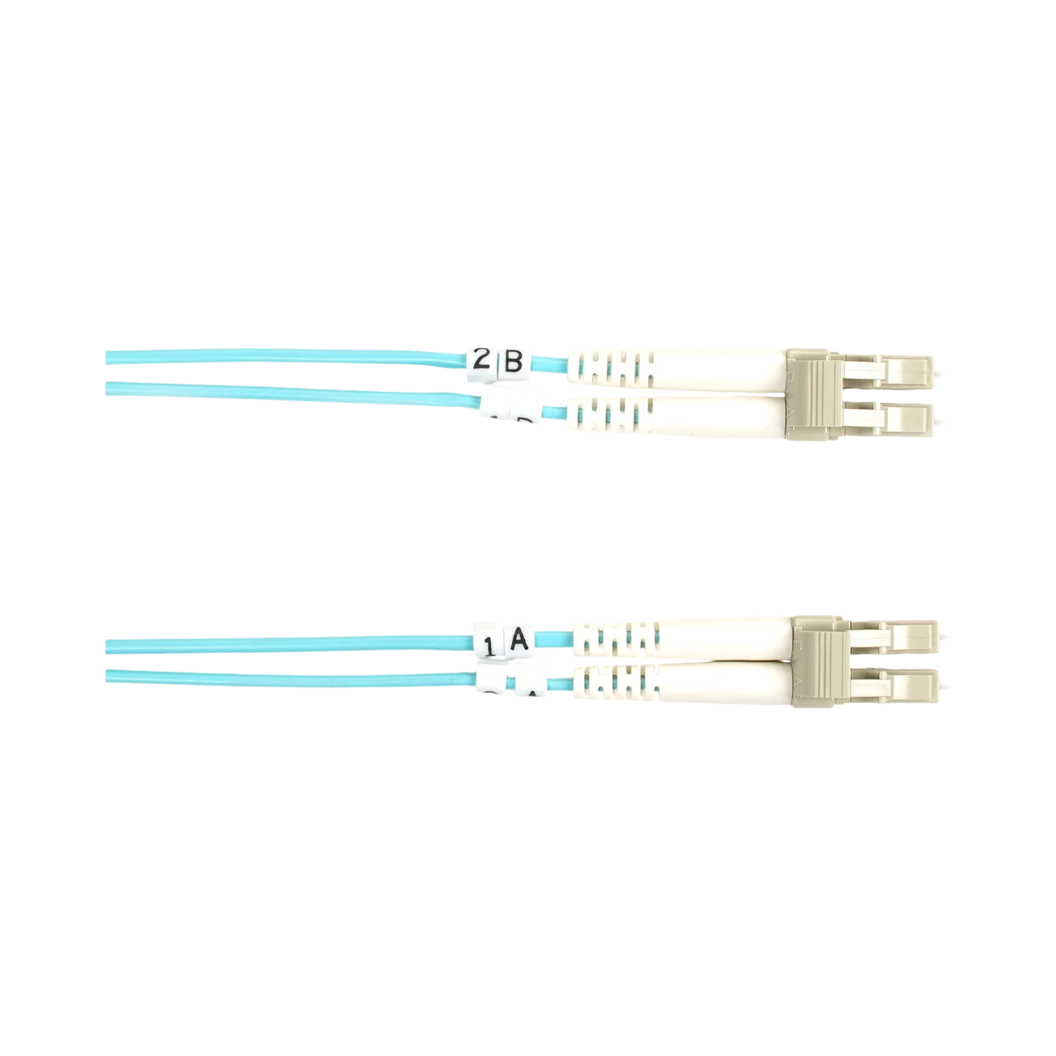 Black Box 6.5ft OM3 Fiber Optic Patch Cable LC to LC (Aqua) — Being Shipped