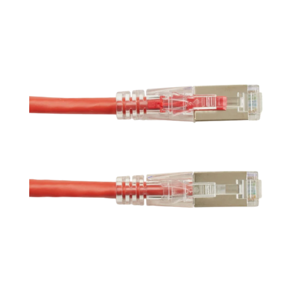 Black Box 7ft Gigatrue 3 Cat6 Shielded Patch Cable (Red) — Being Shipped