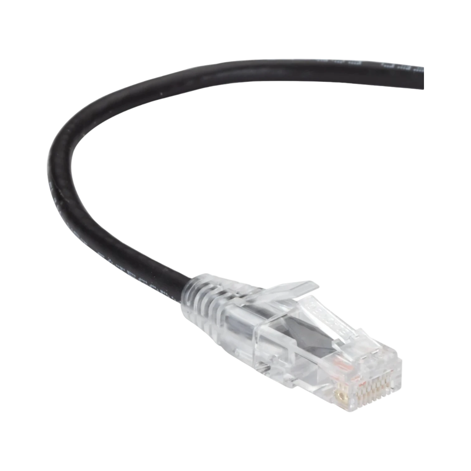 Black Box 2ft Slim-Net CAT6 250MHz 28AWG Ethernet Patch Cable (Black) — Being Shipped