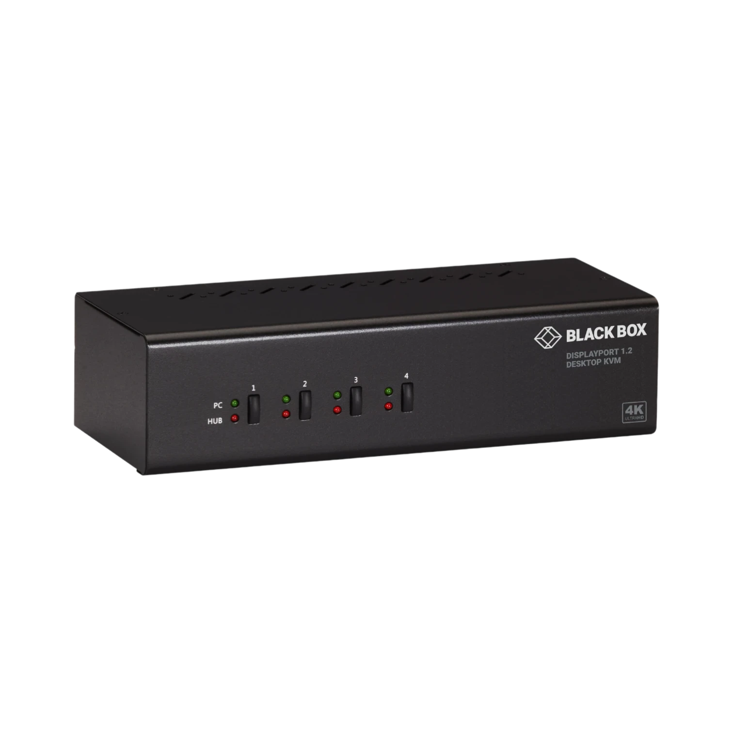 Black Box 4K 60Hz USB 3.0 Hub 4-Port Dual-Monitor KVM Switch — Being Shipped