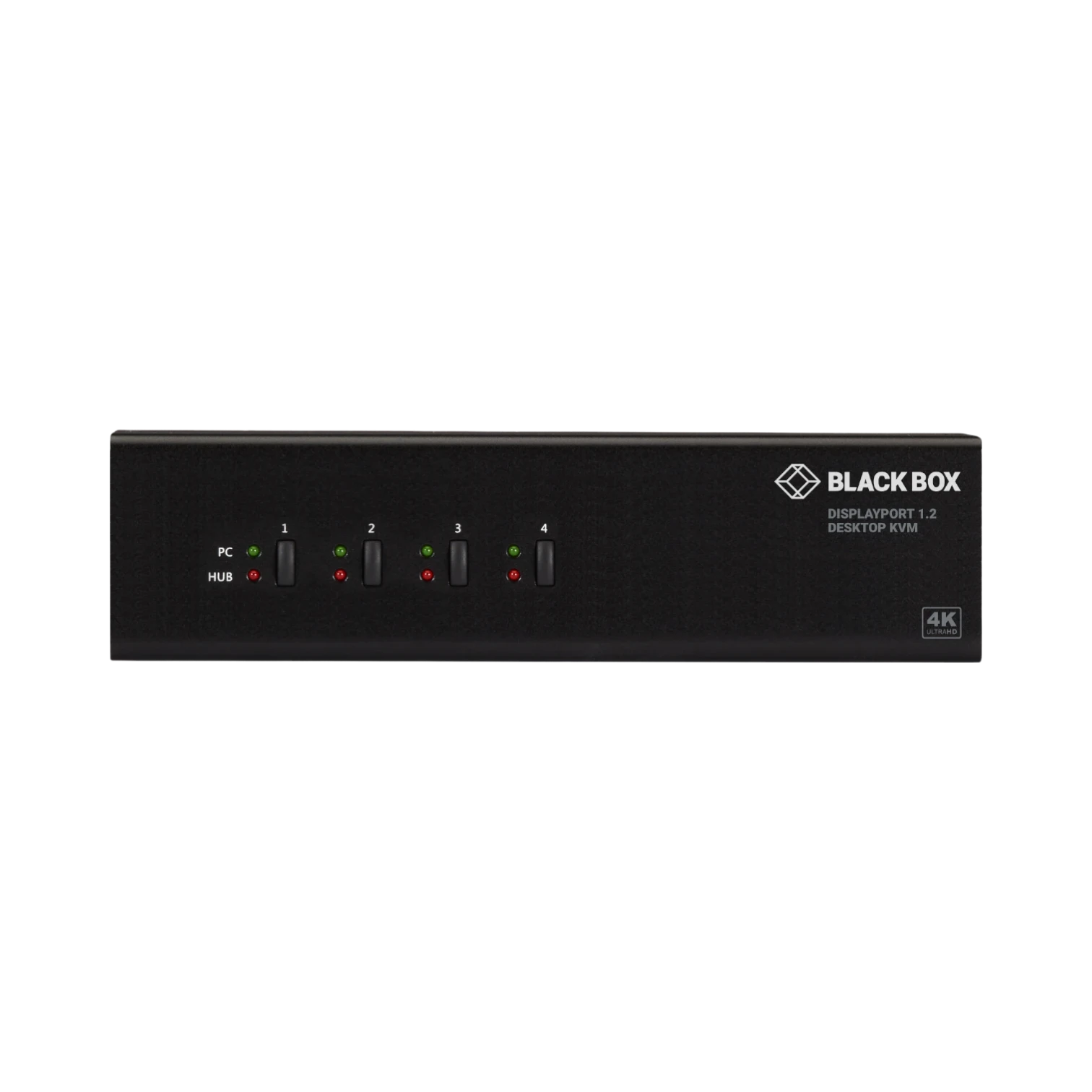 Black Box 4K 60Hz USB 3.0 Hub 4-Port Dual-Monitor KVM Switch — Being Shipped