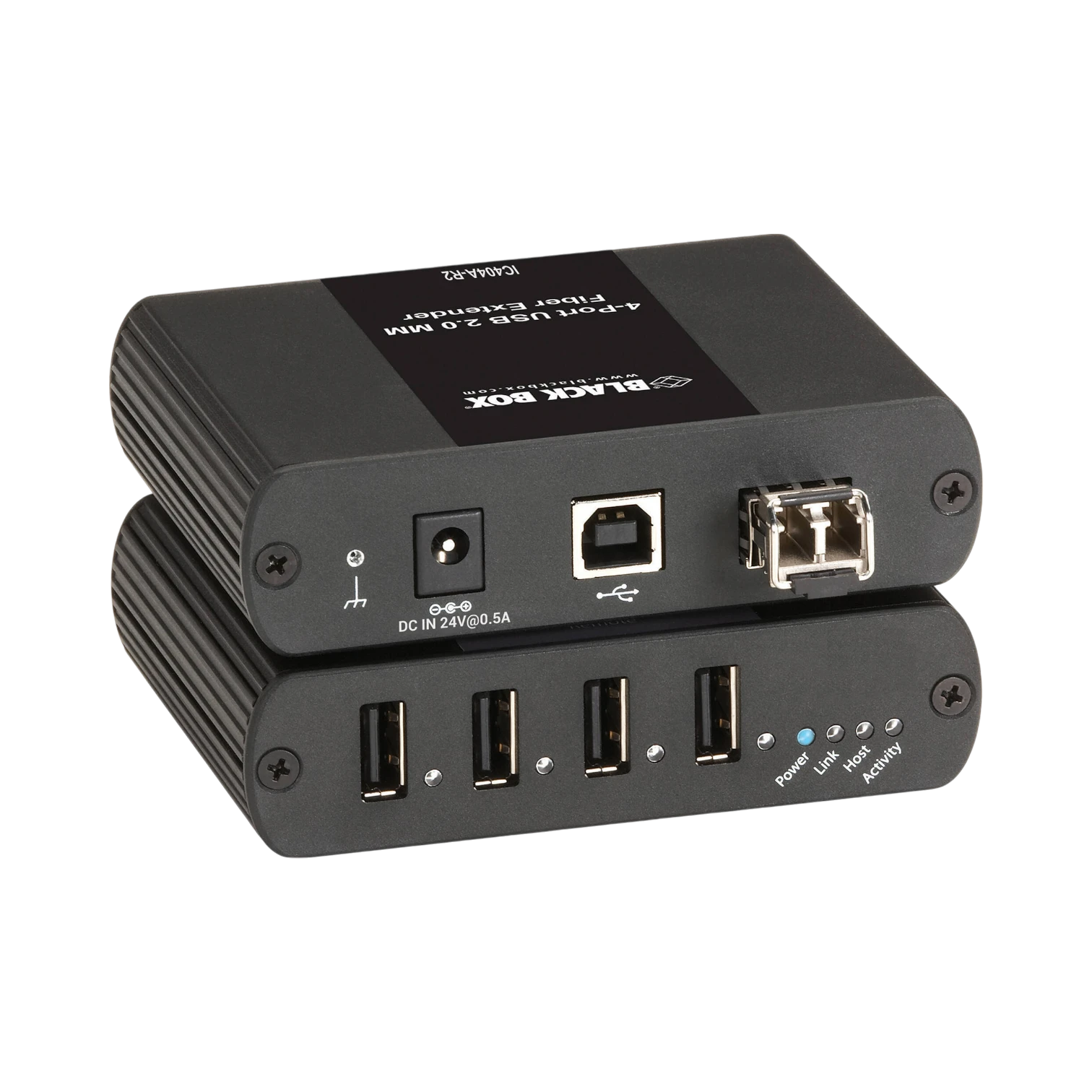 Black Box 4-Port USB 2.0 Extender Multimode Fiber — Being Shipped