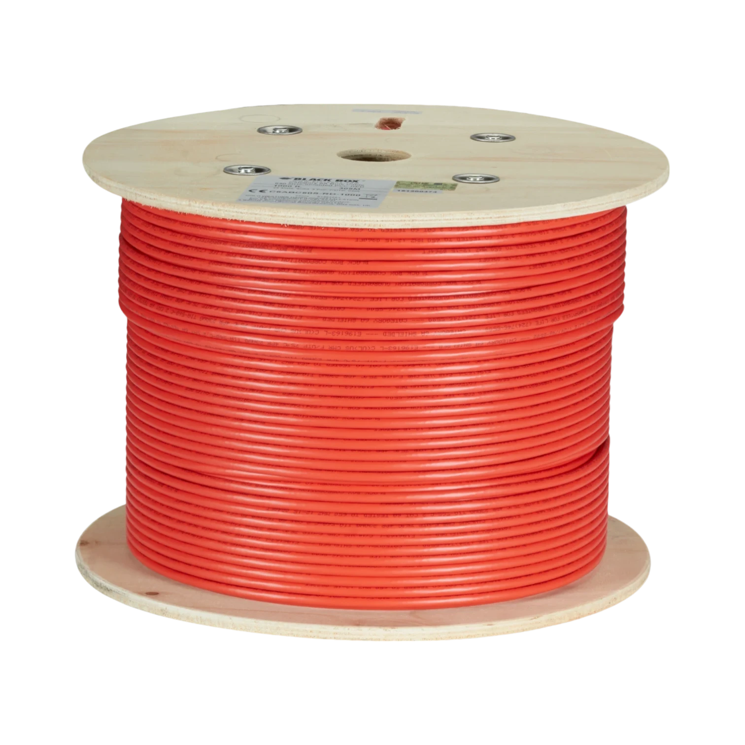 Black Box 1000ft GigaTrue CAT6A 650-MHz Ethernet Cable (Red) — Being Shipped