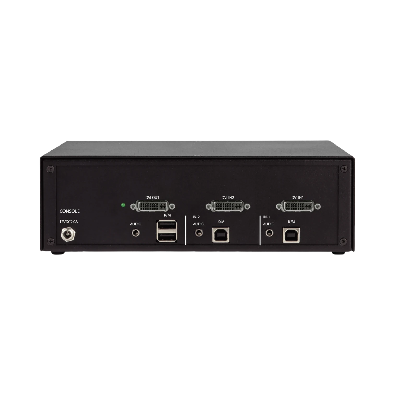 Black Box Secure Single-Monitor 2-Port KVM Switch with DVI-I Interface — Being Shipped