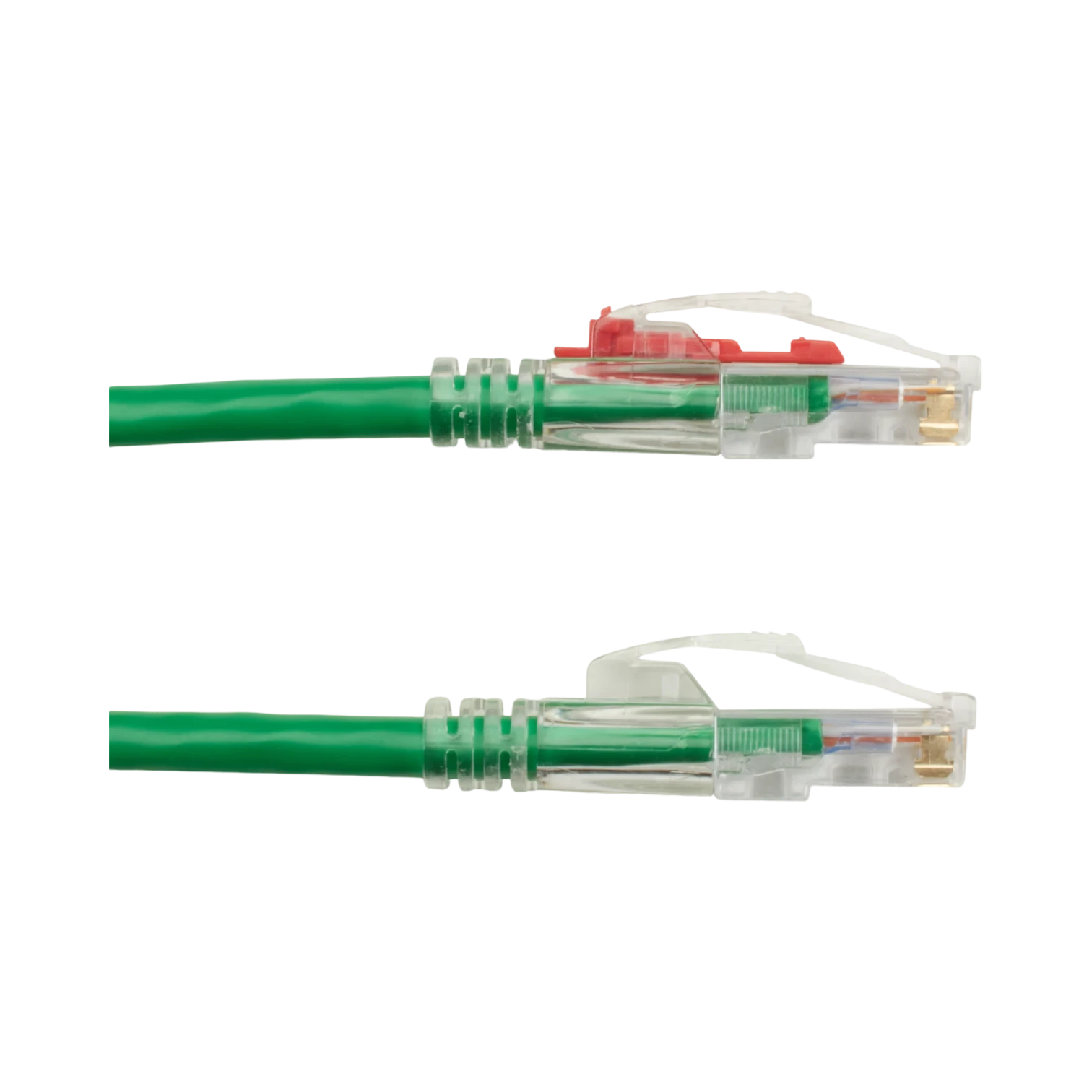 Black Box 10ft GigaTrue 3 CAT6 Lockable Ethernet Patch Cable (Green) — Being Shipped