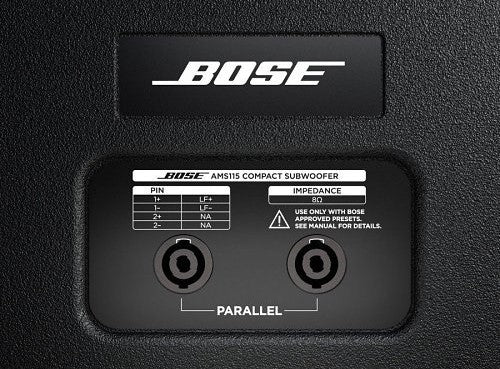 Bose Professional AMS115 Multipurpose Compact 15" Passive Subwoofer (Black) — Being Shipped