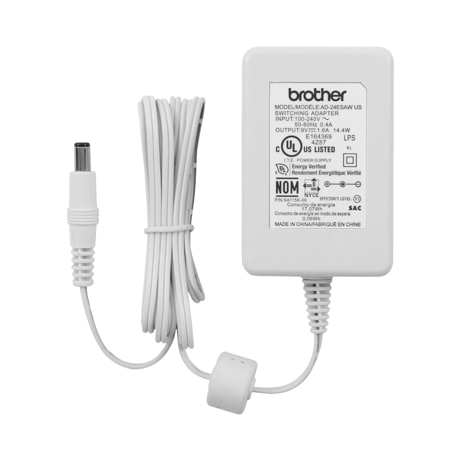 Brother AC Power Adapter for P-Touch Label Makers — Being Shipped