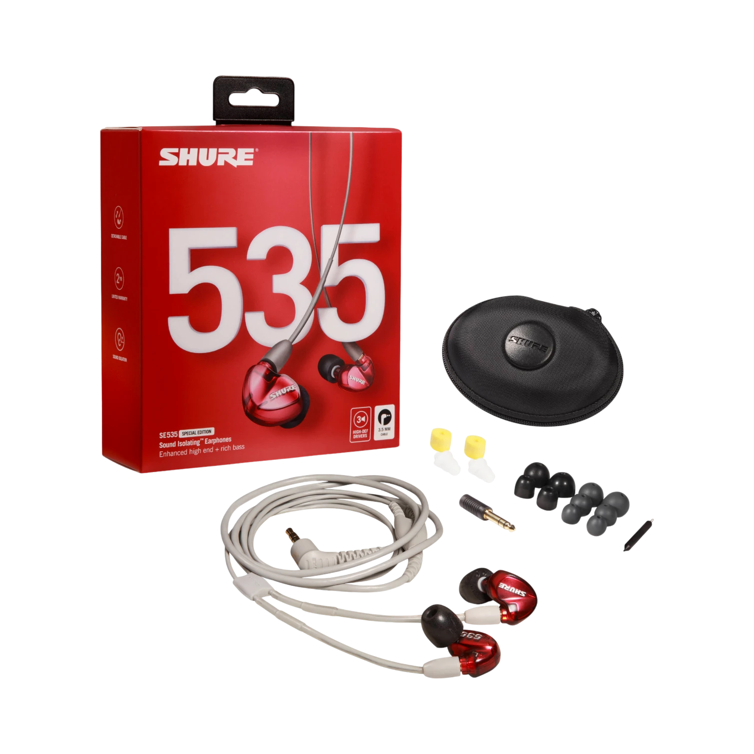 Shure SE535 Sound-Isolating In-Ear Stereo Headphones — Being Shipped