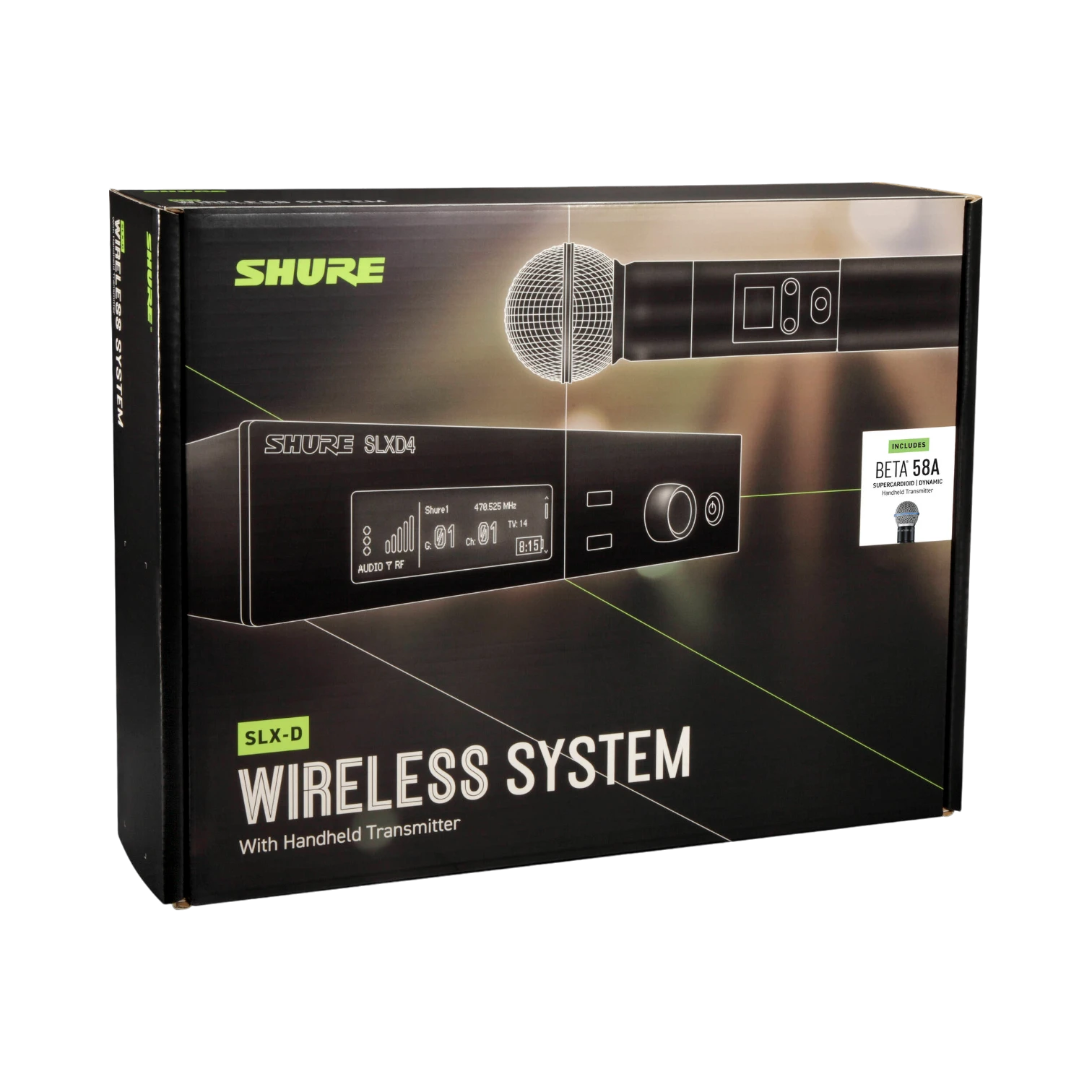 Shure SLXD24/B58 Digital Wireless Handheld Microphone System with Beta 58A Capsule — Being Shipped