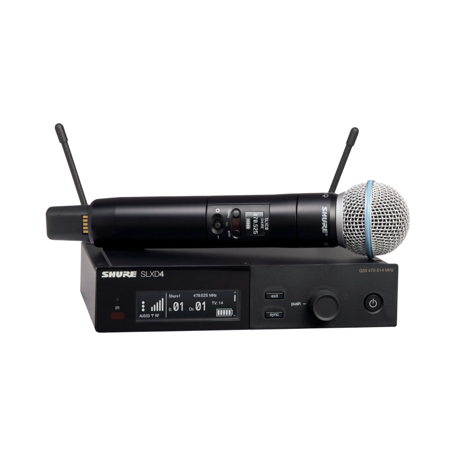 Shure SLXD24/B58 Digital Wireless Handheld Microphone System with Beta 58A Capsule — Being Shipped