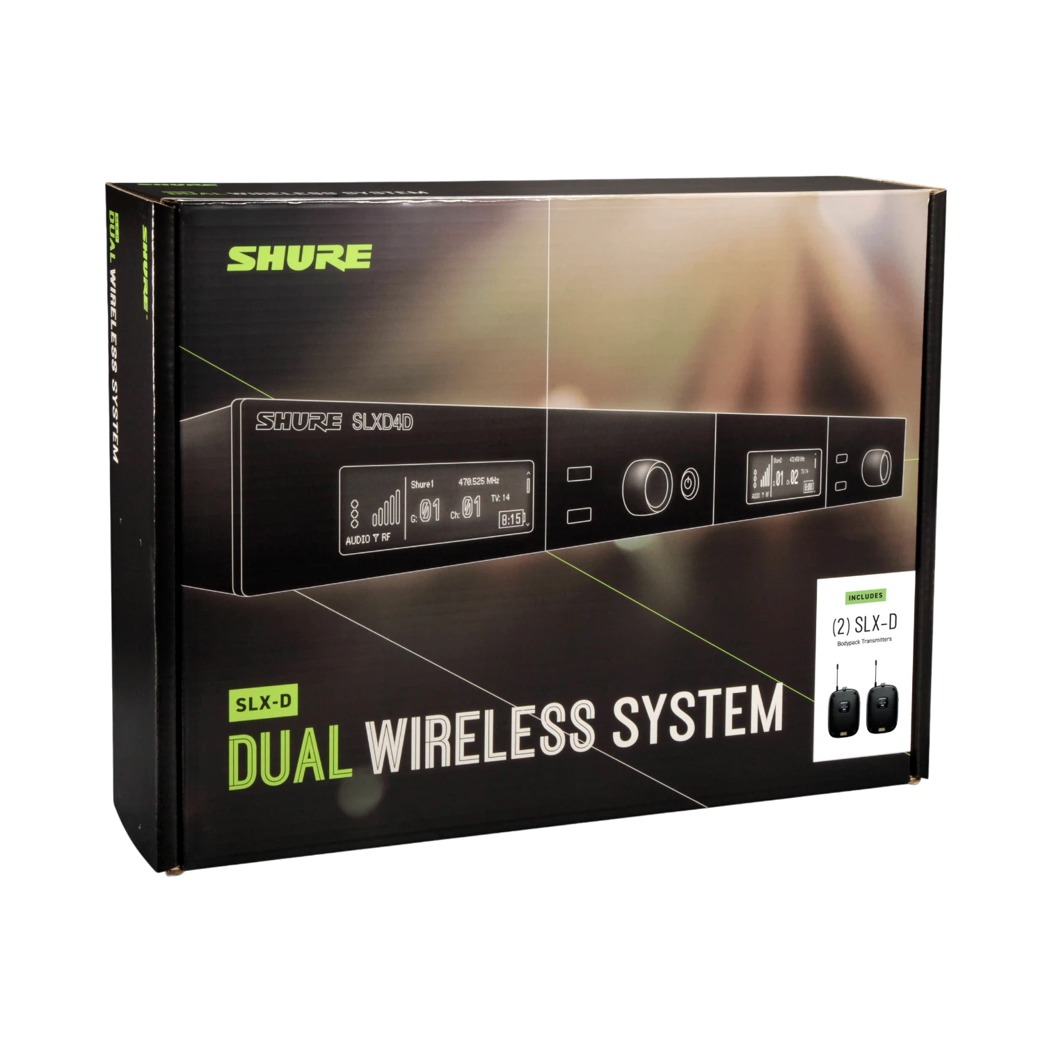 Shure SLXD14D Dual-Channel Digital Wireless Bodypack System — Being Shipped