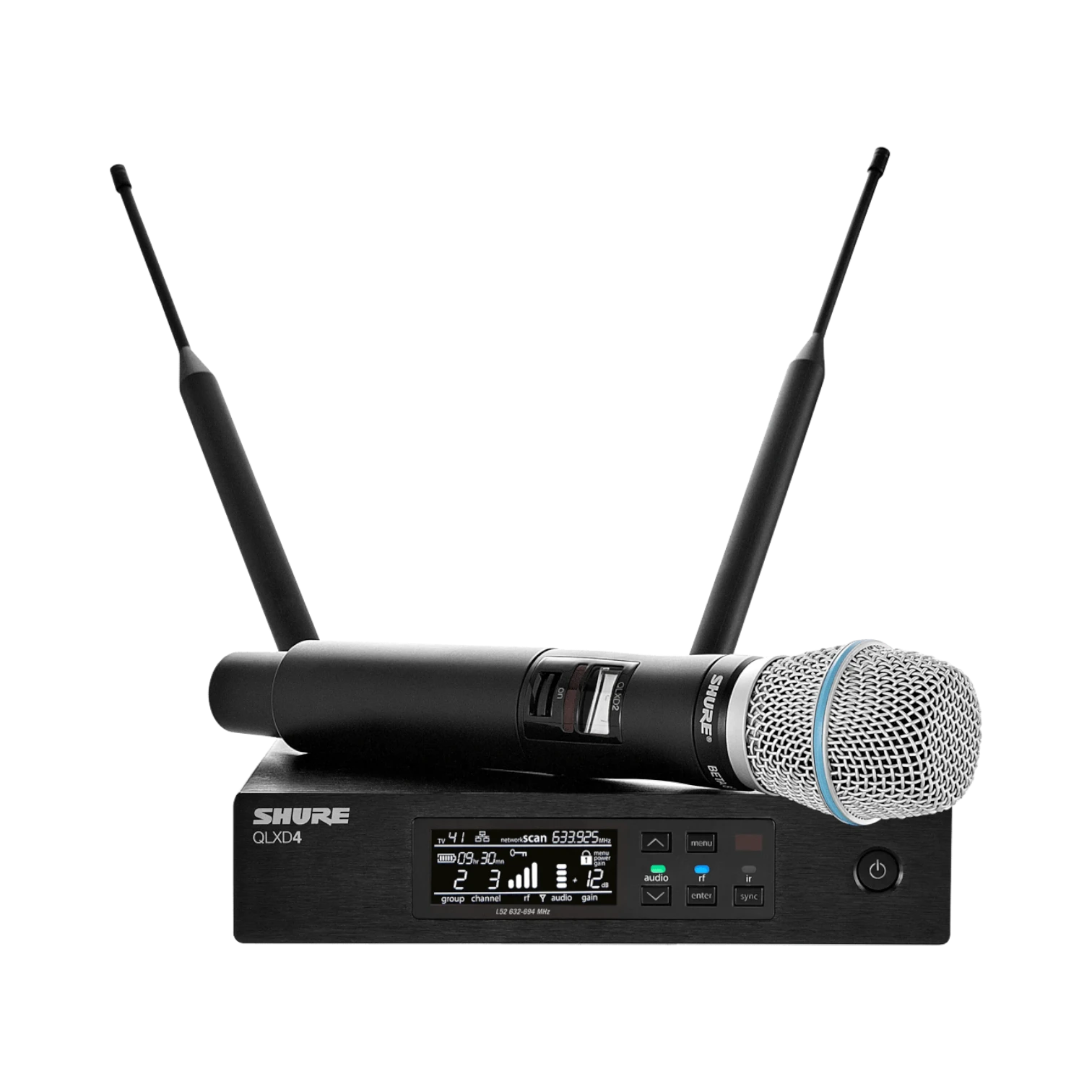 Shure QLXD2/B87C Digital Handheld Wireless Microphone Transmitter — Being Shipped