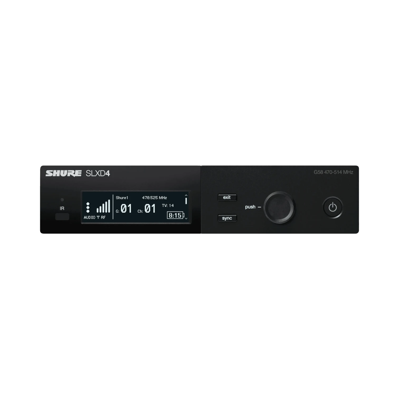 Shure SLXD4 Digital Wireless Receiver (H55: 514 to 558 MHz) — Being Shipped