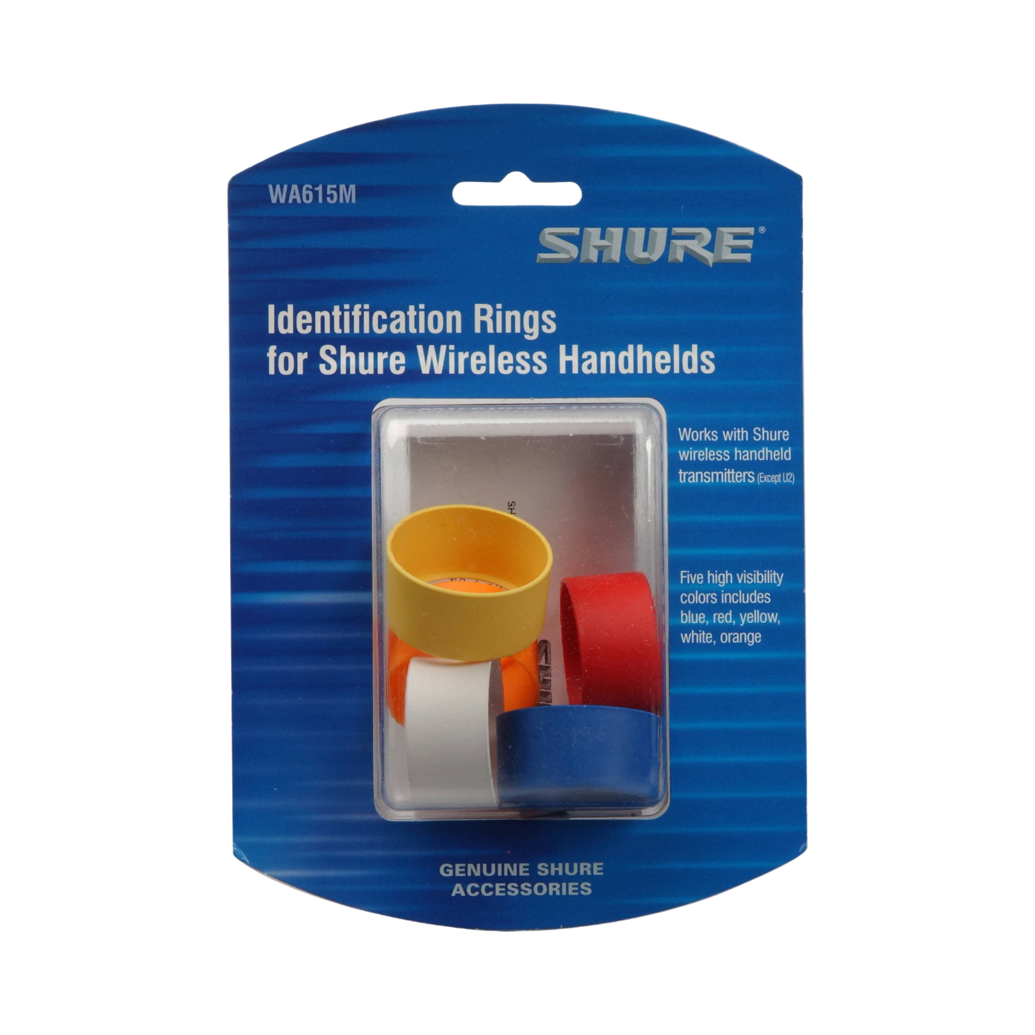 Shure Multi-Colored Handheld Transmitter ID Rings — Being Shipped