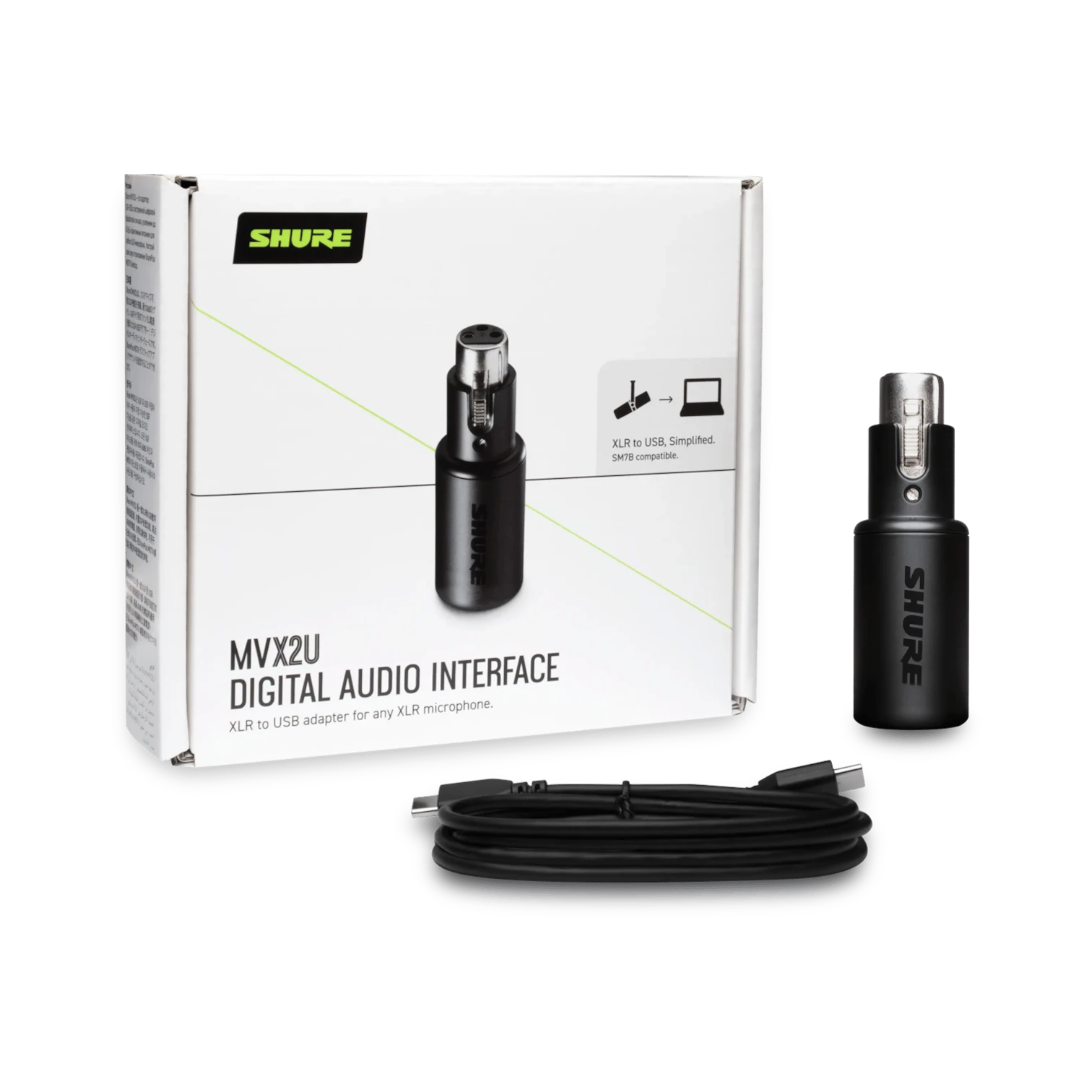 Shure MVX2U MOTIV XLR to USB-C Streaming Adapter — Being Shipped