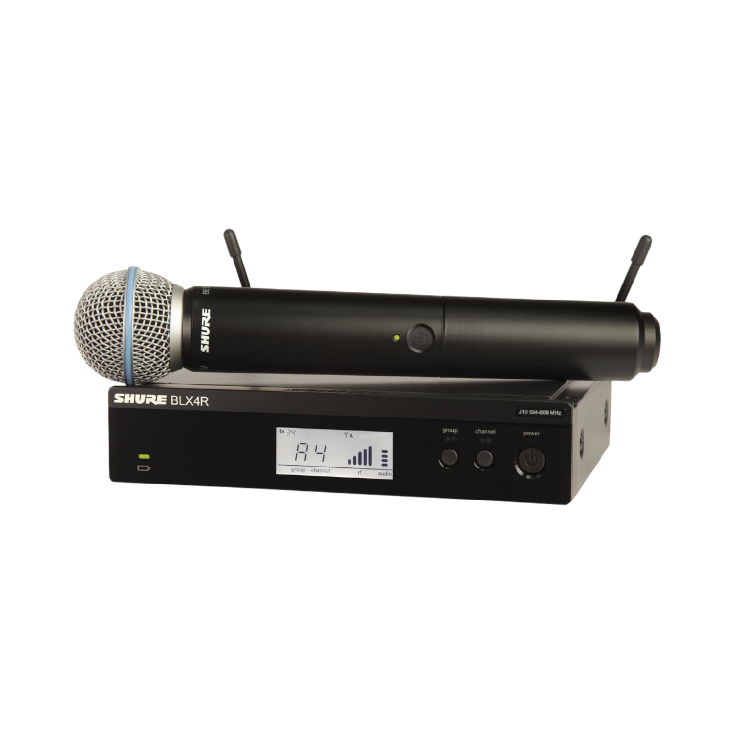 Shure BLX24R/B58 Rackmount Wireless Handheld Microphone System with Beta 58A Capsule — Being Shipped