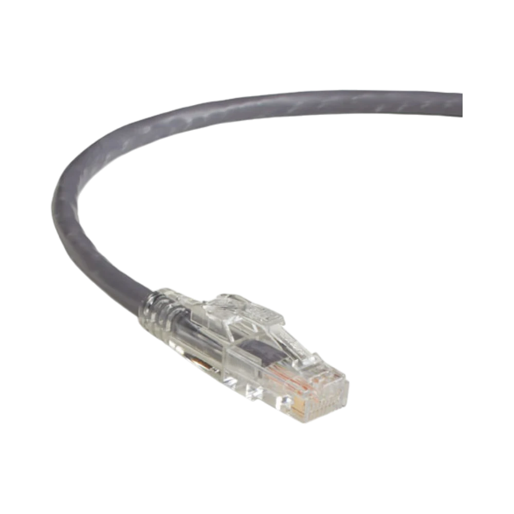 Black Box 3ft GigaTrue 3 Cat6 550MHz Lockable Ethernet Cable (Gray) — Being Shipped