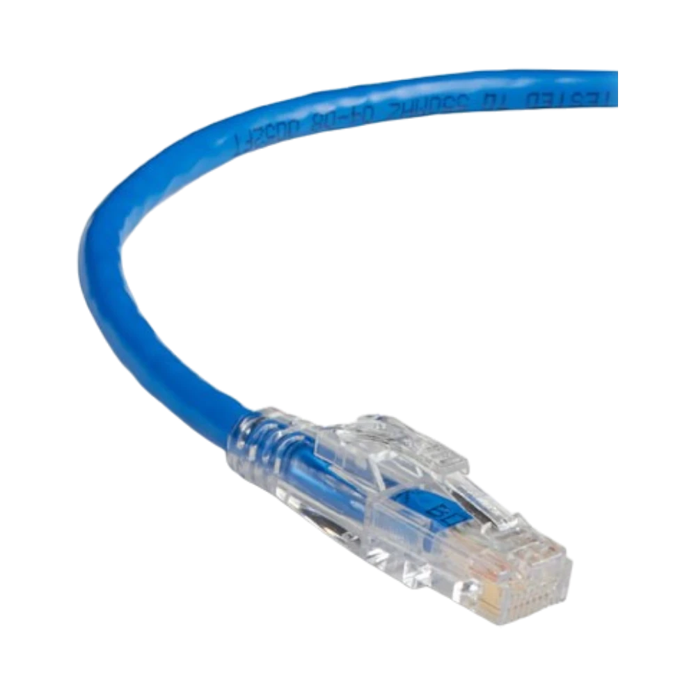 Black Box 5ft GigaTrue 3 CAT6 Lockable Patch Cable (Blue) — Being Shipped