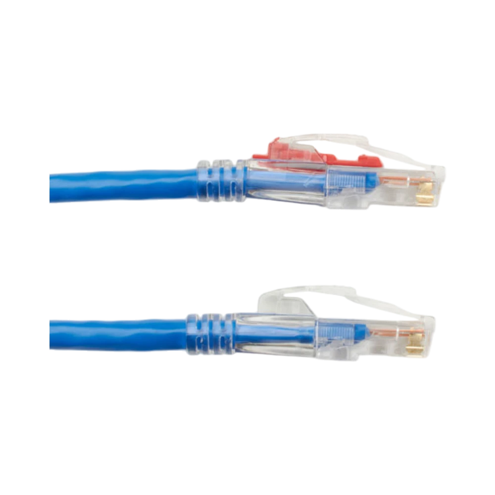 Black Box 5ft GigaTrue 3 CAT6 Lockable Patch Cable (Blue) — Being Shipped