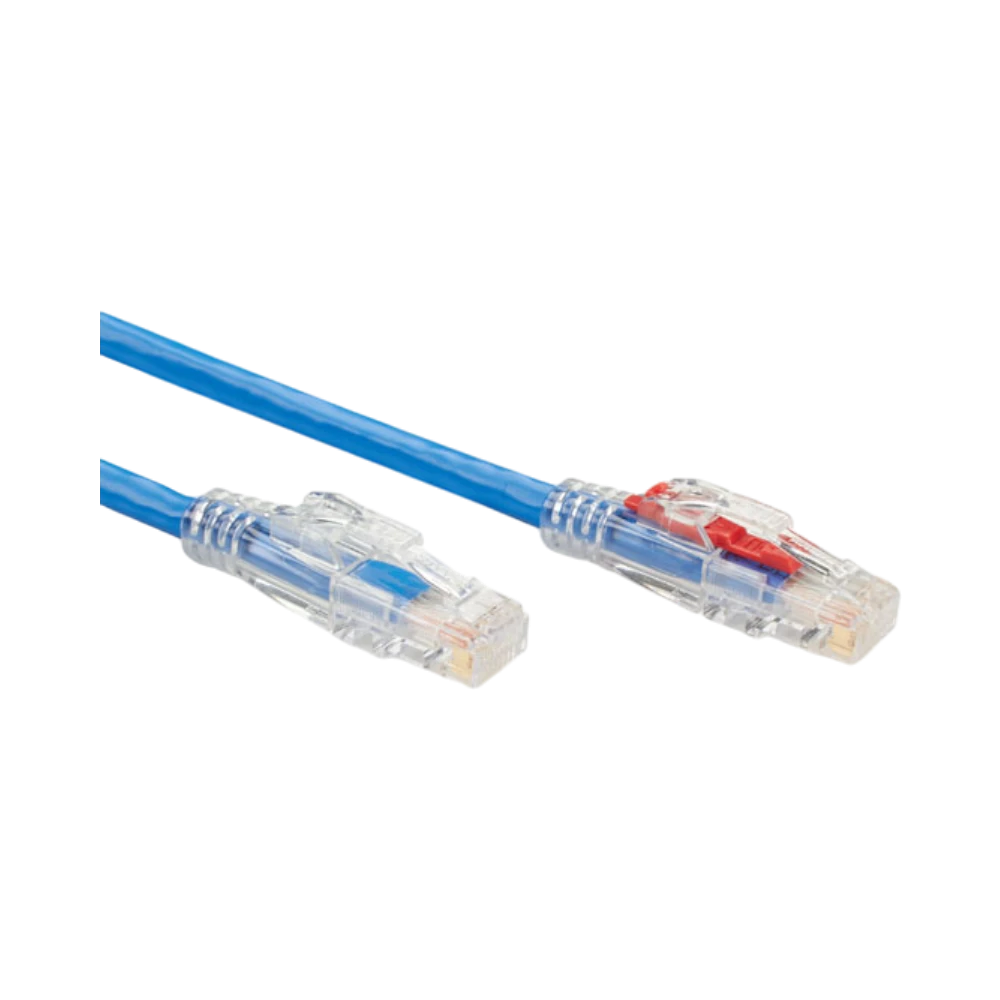 Black Box 5ft GigaTrue 3 CAT6 Lockable Patch Cable (Blue) — Being Shipped