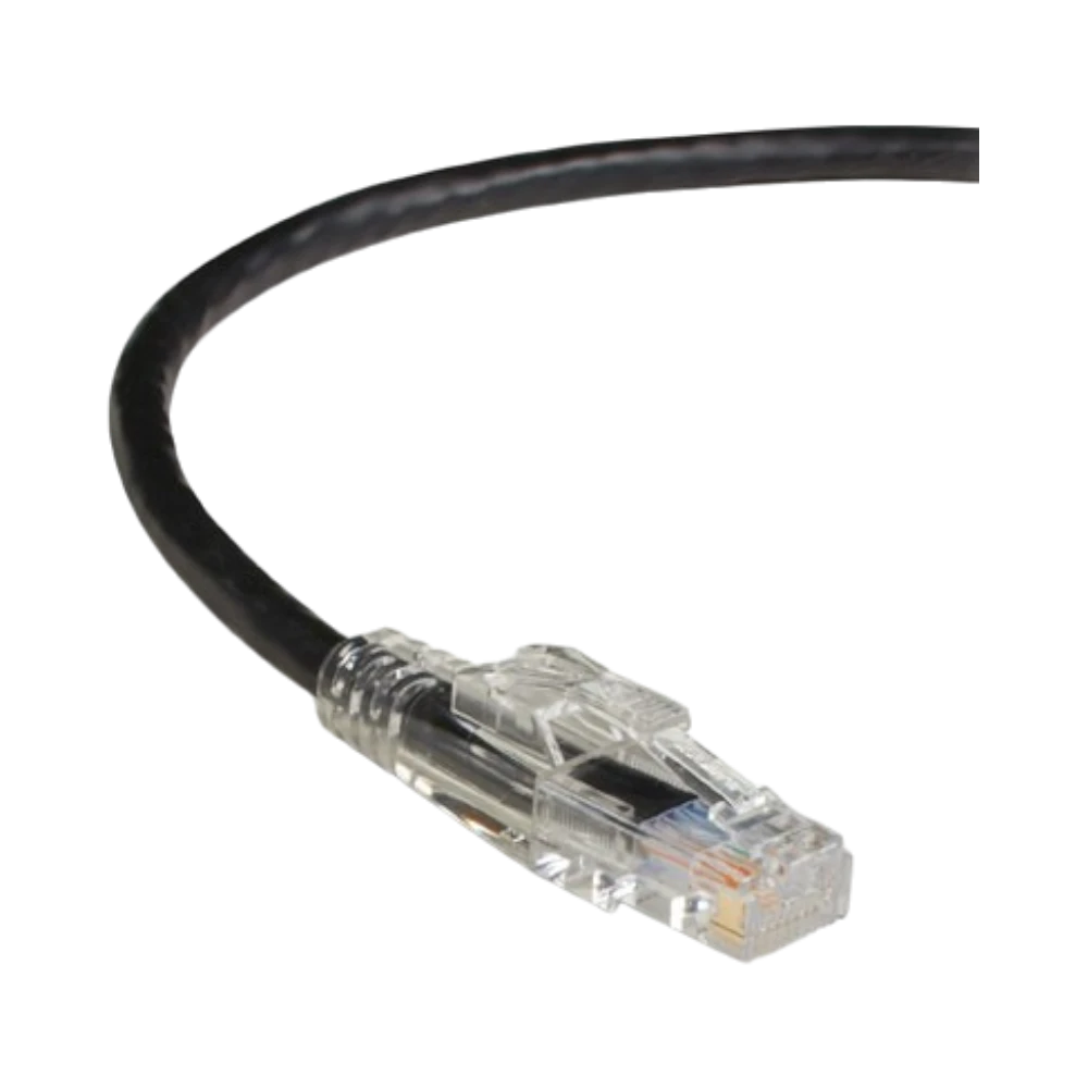 Black Box 3ft GigaTrue 3 CAT6 550MHz Locking UTP Patch Cable (Black) — Being Shipped