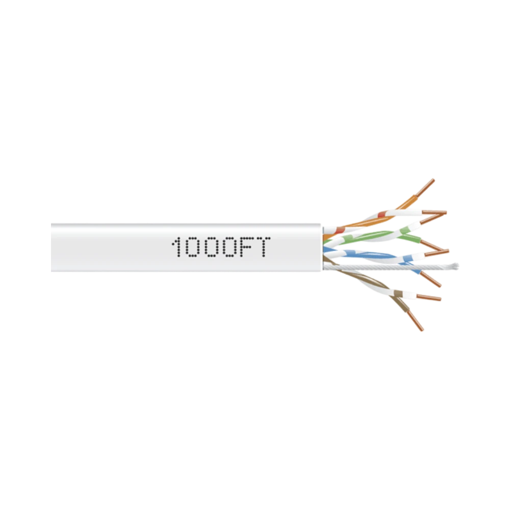 Black Box 1000ft CAT5e 350-MHz UTP Ethernet Cable (White) — Being Shipped