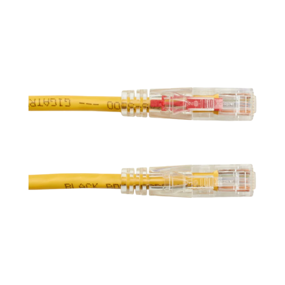 Black Box 3ft CAT6 550MHz Locking Ethernet Patch Cable (Yellow) — Being Shipped