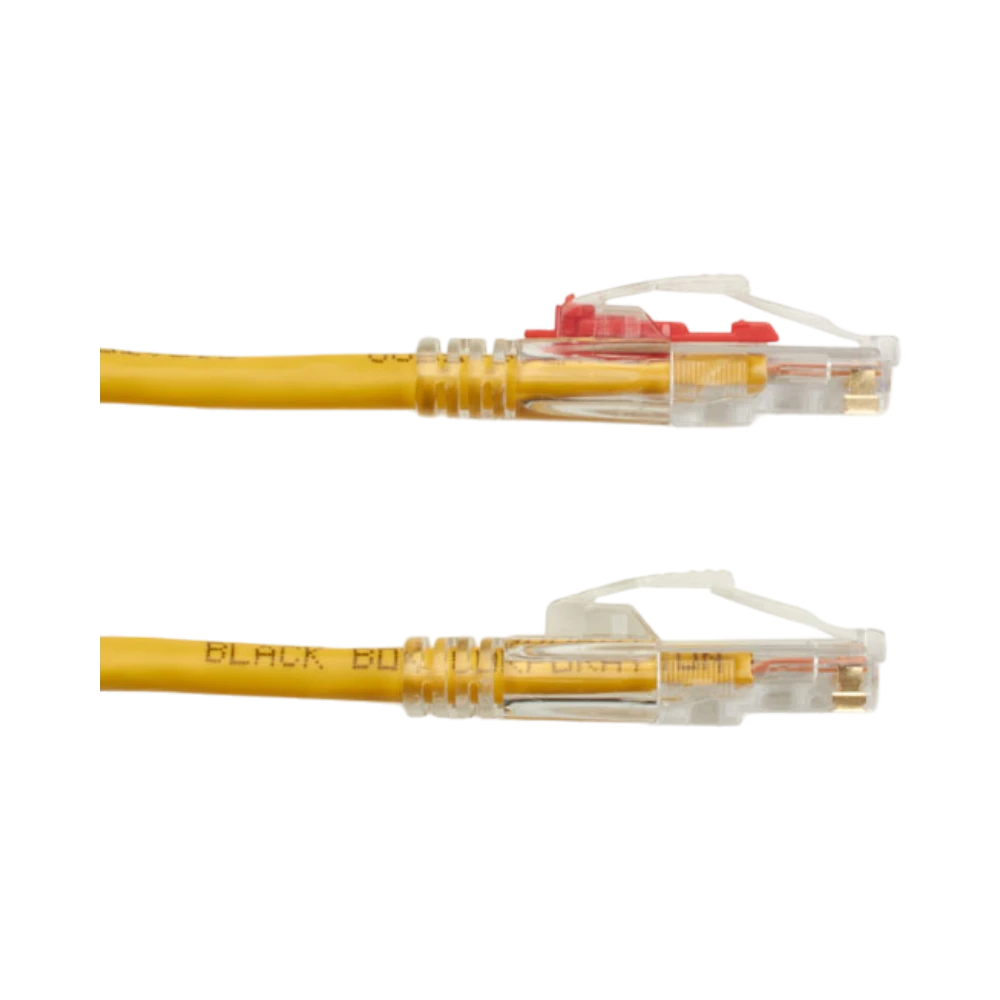 Black Box 3ft CAT6 550MHz Locking Ethernet Patch Cable (Yellow) — Being Shipped