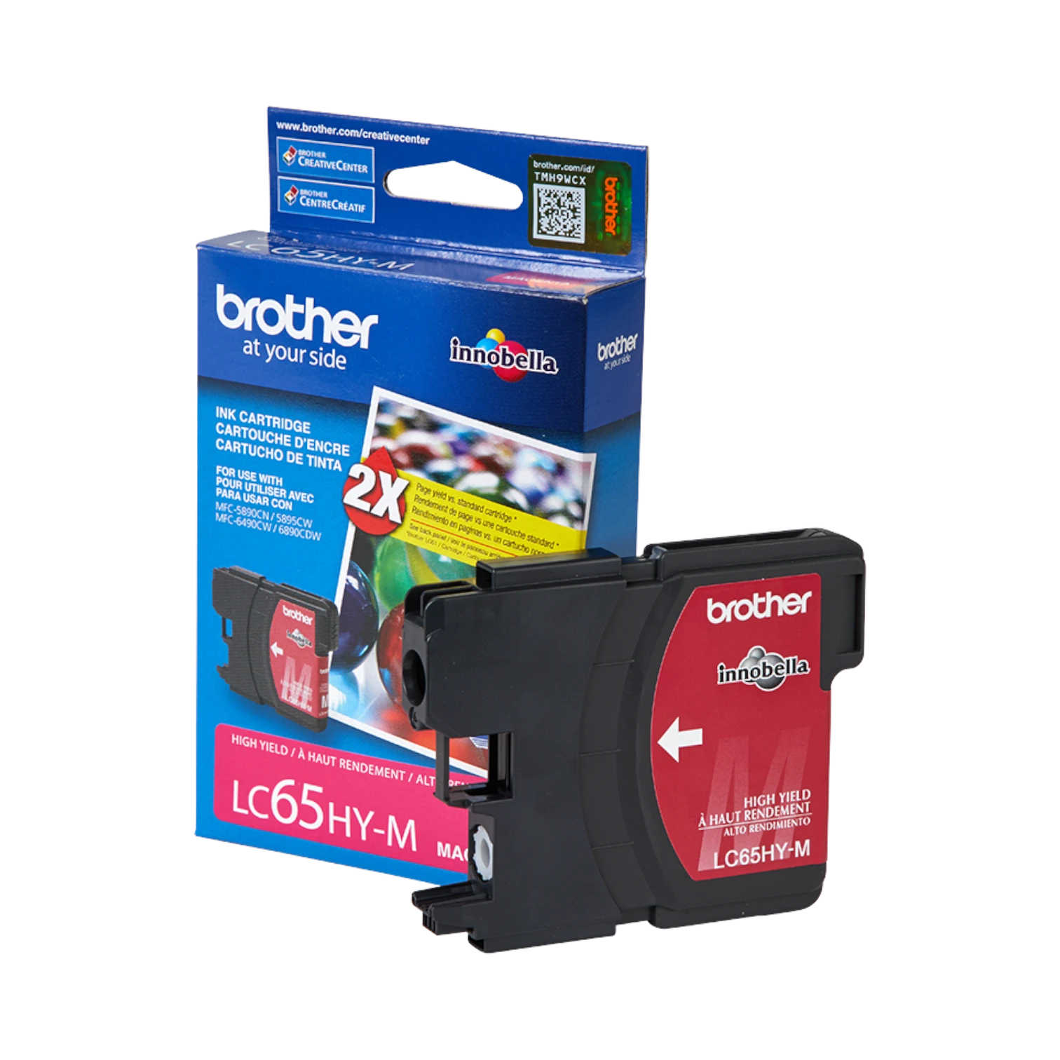 Brother LC65HYM High-Yield Magenta Ink Cartridge — Being Shipped