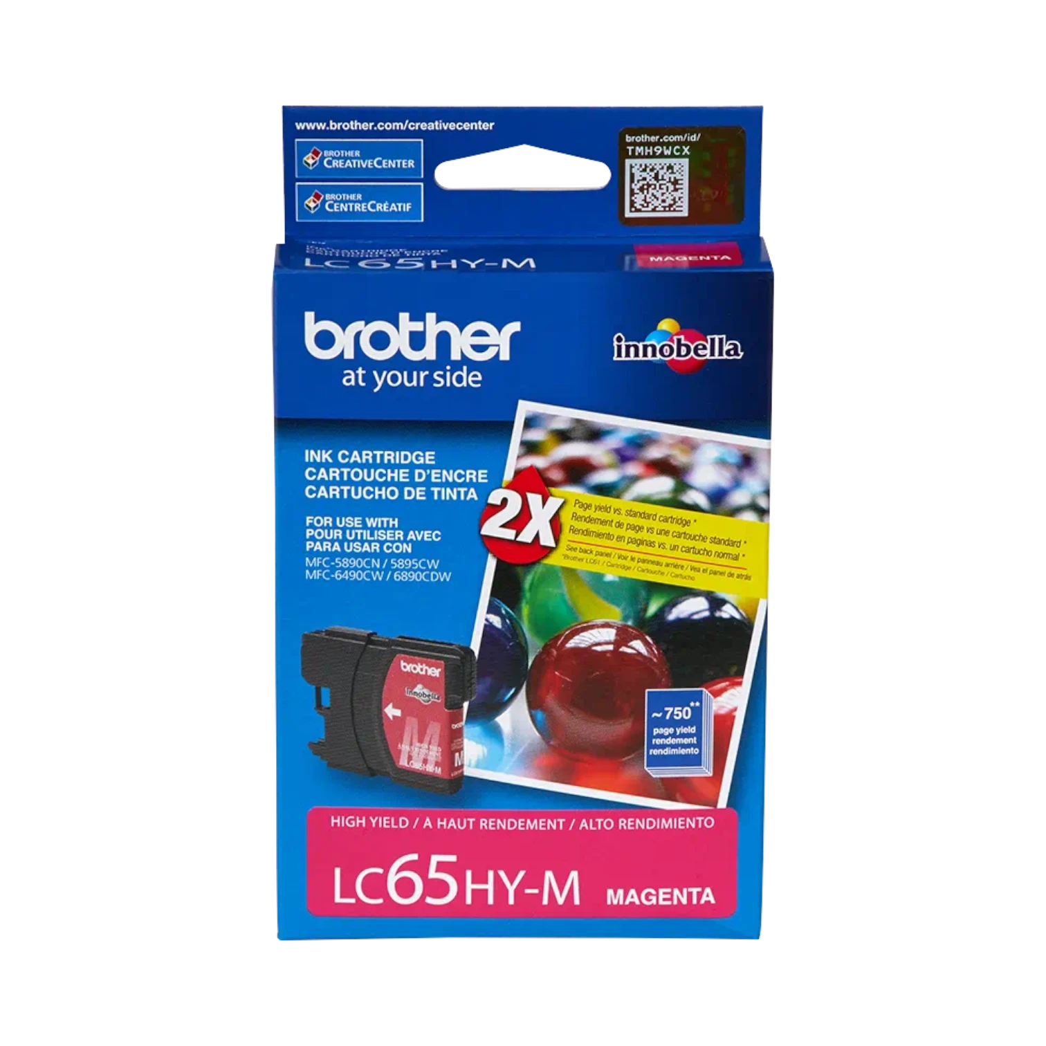 Brother LC65HYM High-Yield Magenta Ink Cartridge — Being Shipped