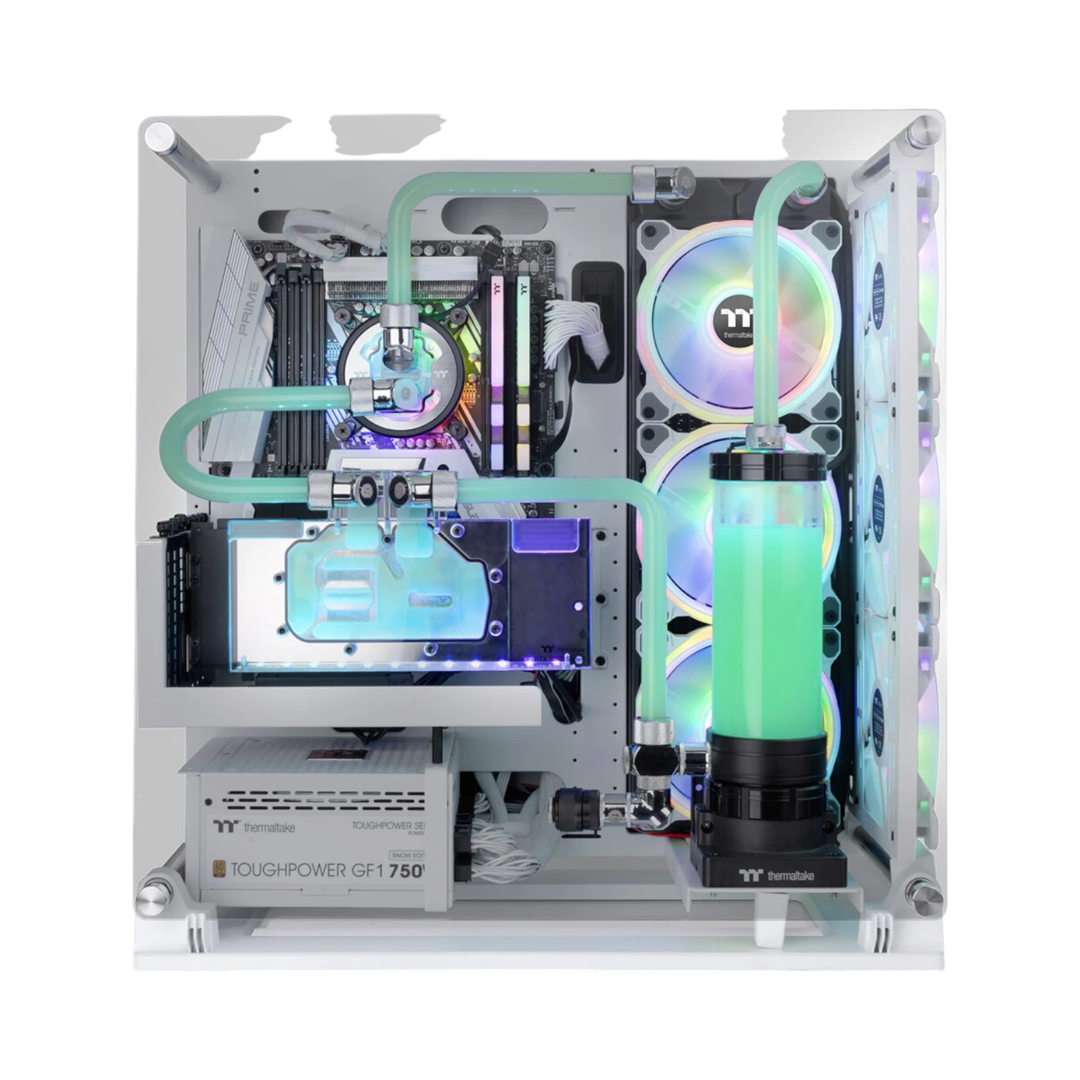 Thermaltake Core P3 TG Pro Snow Mid Tower Case (White) — Being Shipped