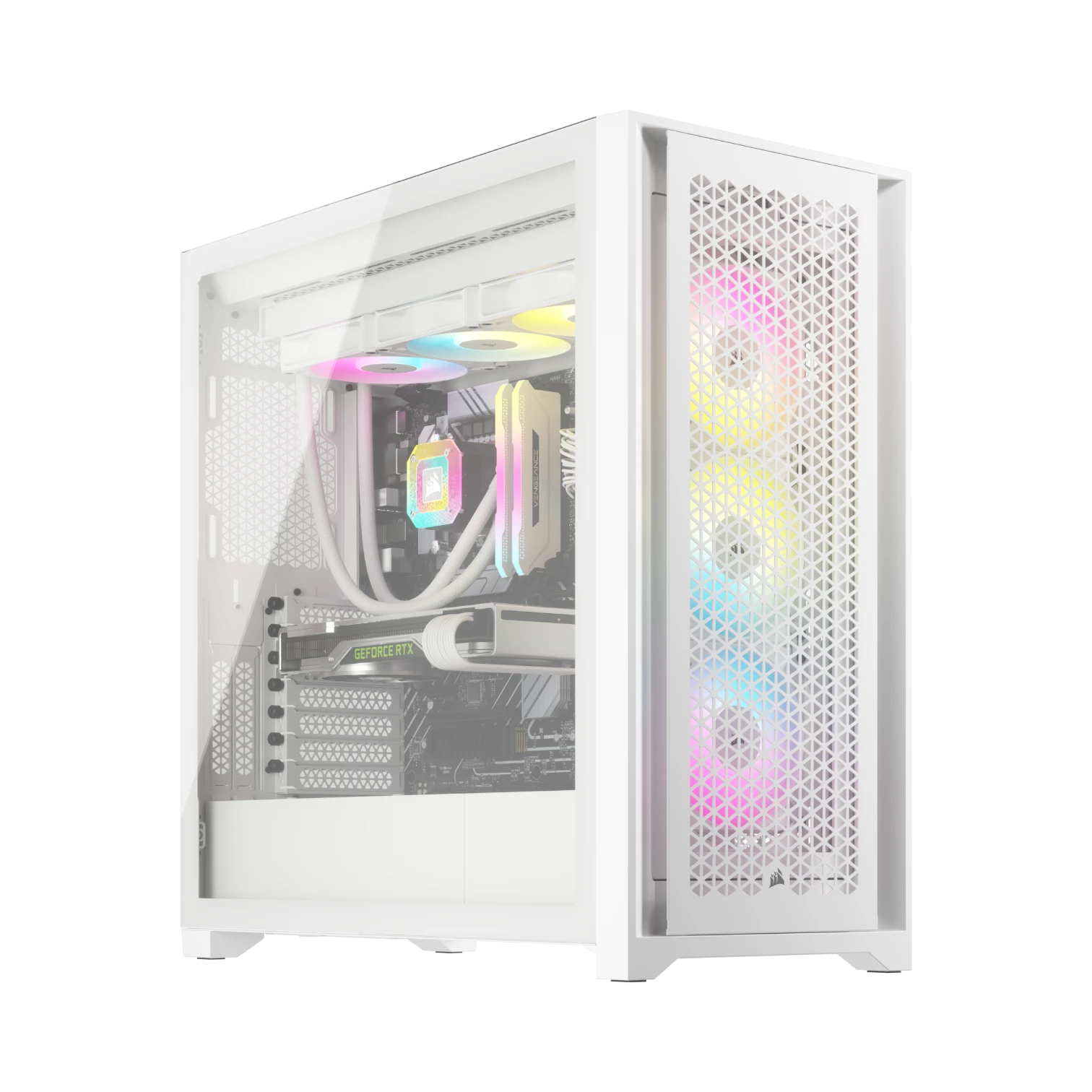 CORSAIR 5000D RGB AIRFLOW Mid-Tower Case (White) — Being Shipped