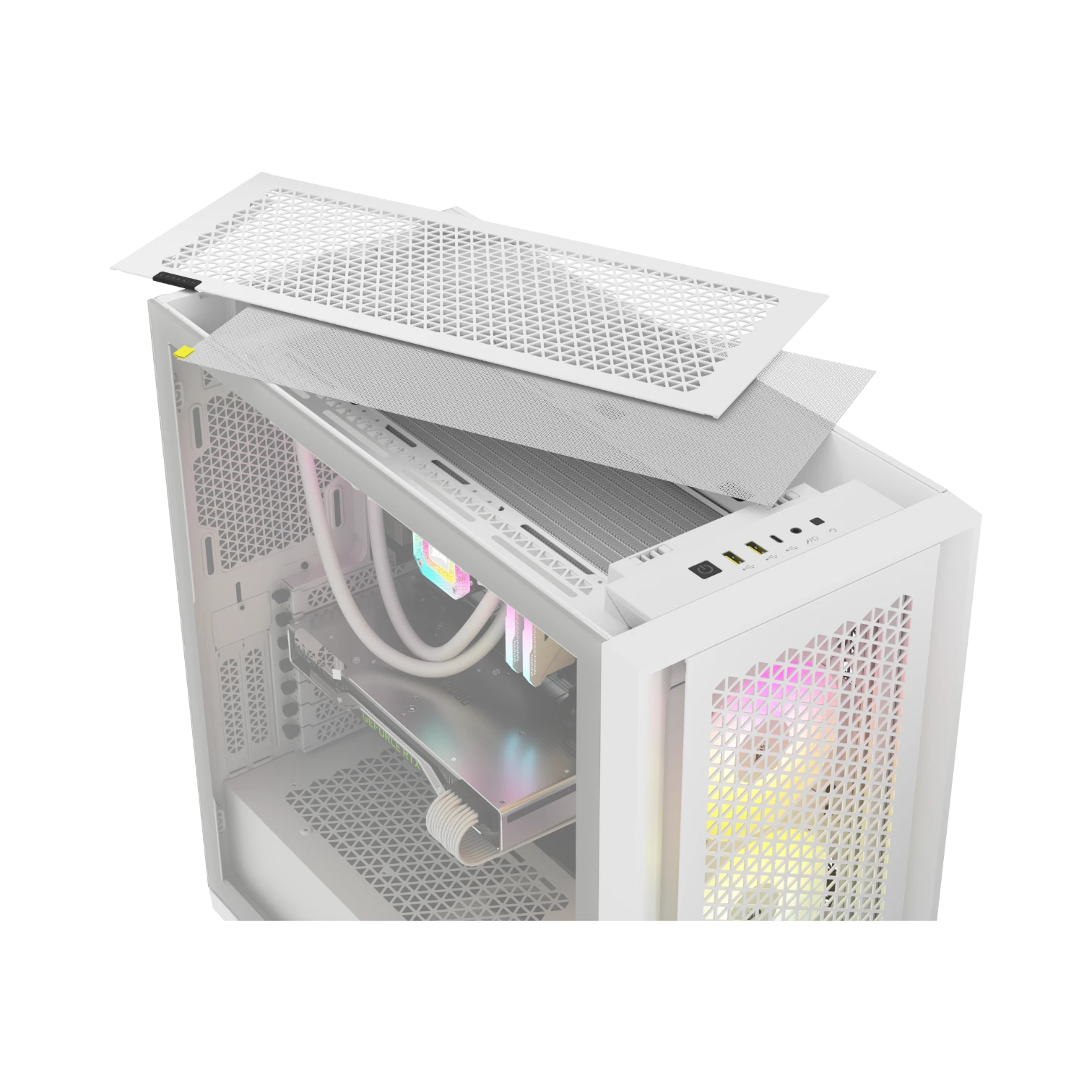 CORSAIR 5000D RGB AIRFLOW Mid-Tower Case (White) — Being Shipped