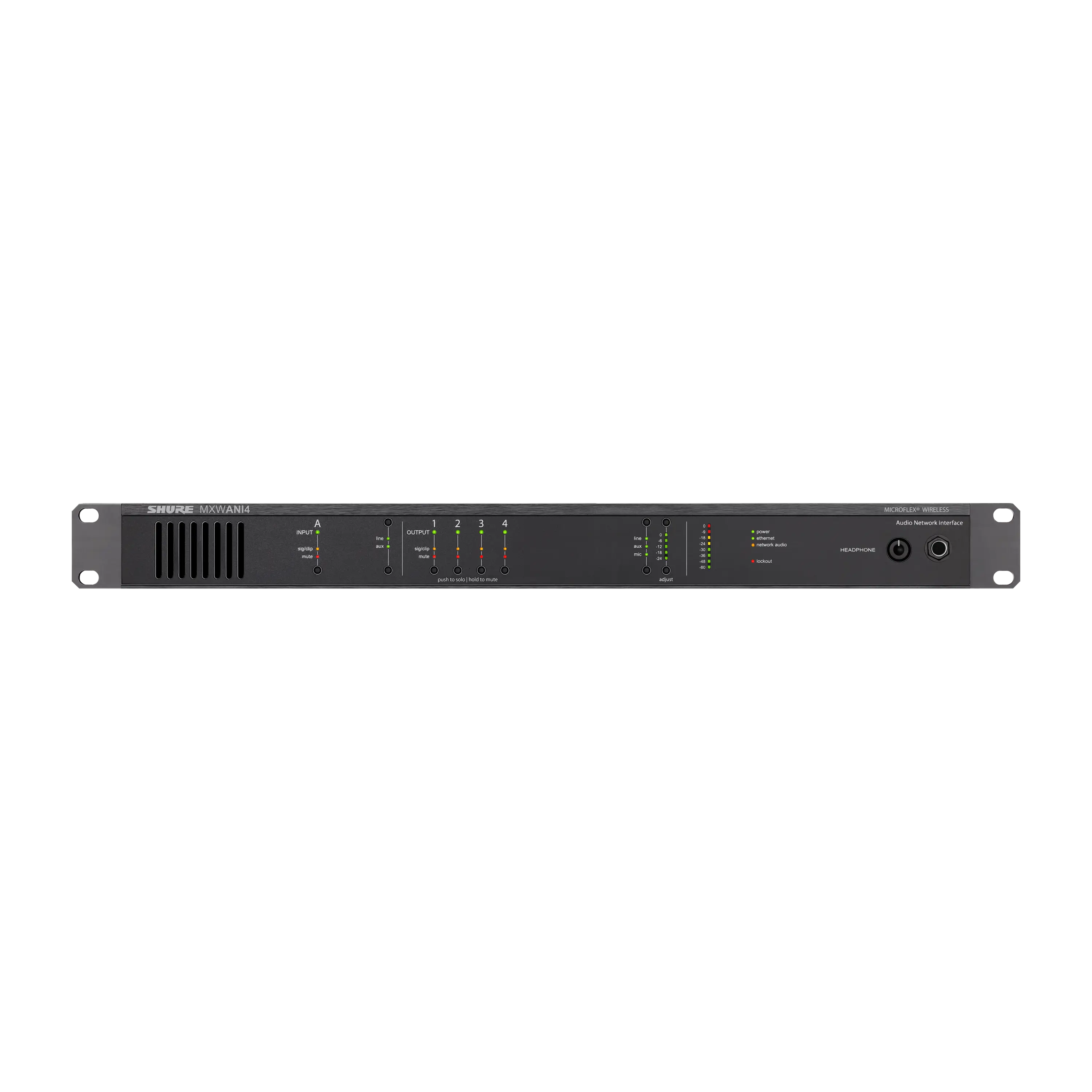 Shure MXWANI4 4-Channel Audio Network Interface — Being Shipped