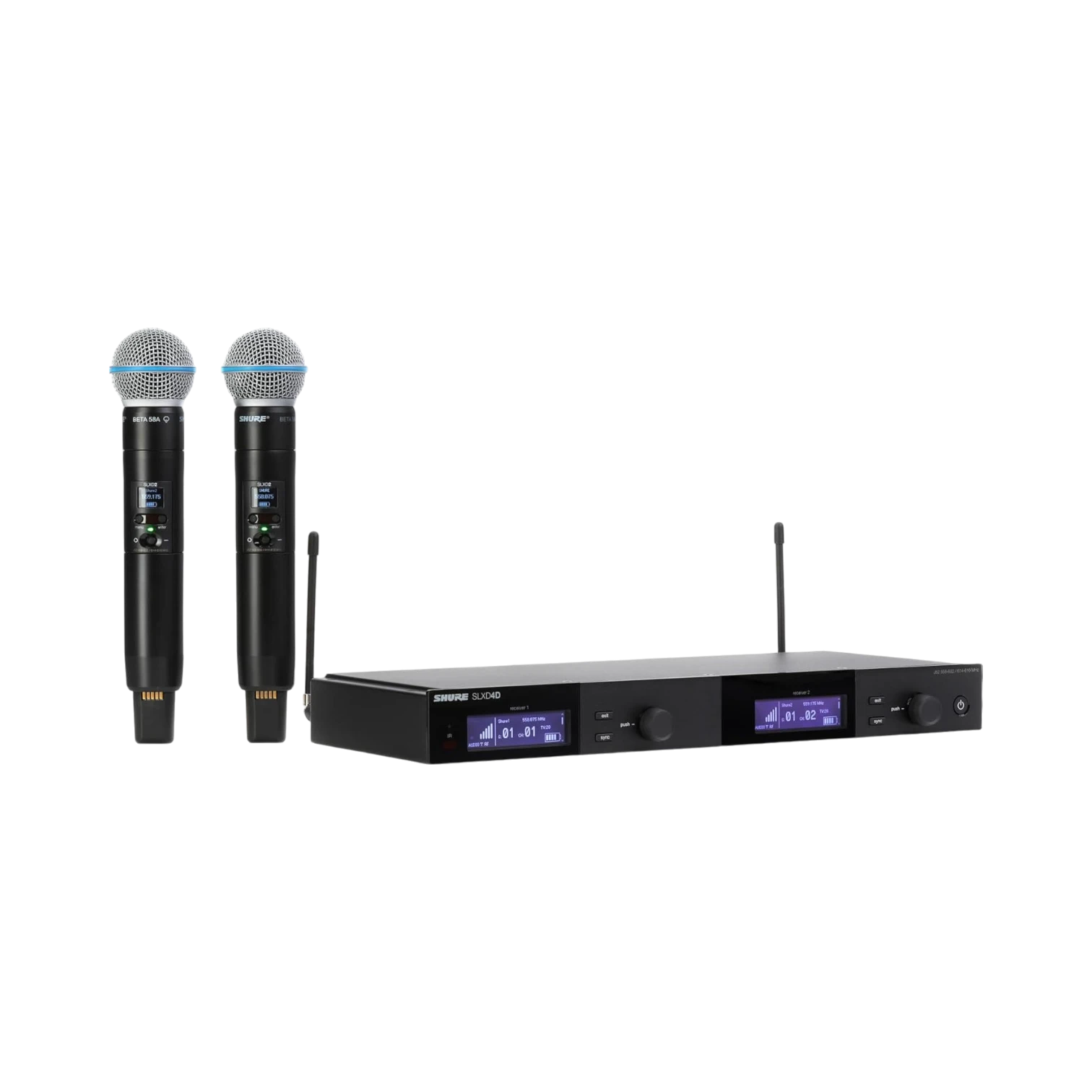 Shure SLXD24D/B58 Dual-Channel Digital Wireless Handheld Microphone System — Being Shipped