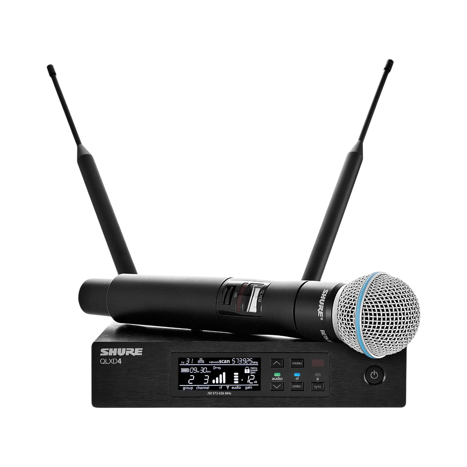 Shure QLXD24/B58 Digital Wireless Handheld Microphone System with Beta 58A Capsule — Being Shipped