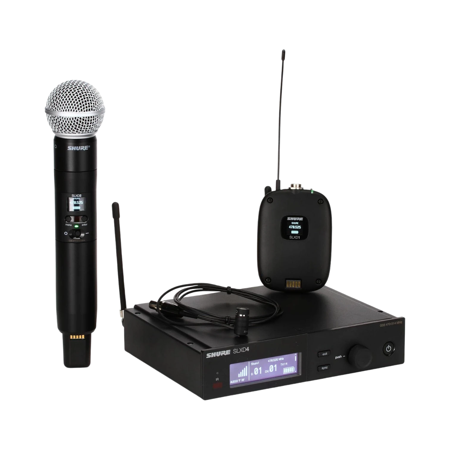 Shure SLXD124/85 Digital Wireless Combo Microphone System — Being Shipped