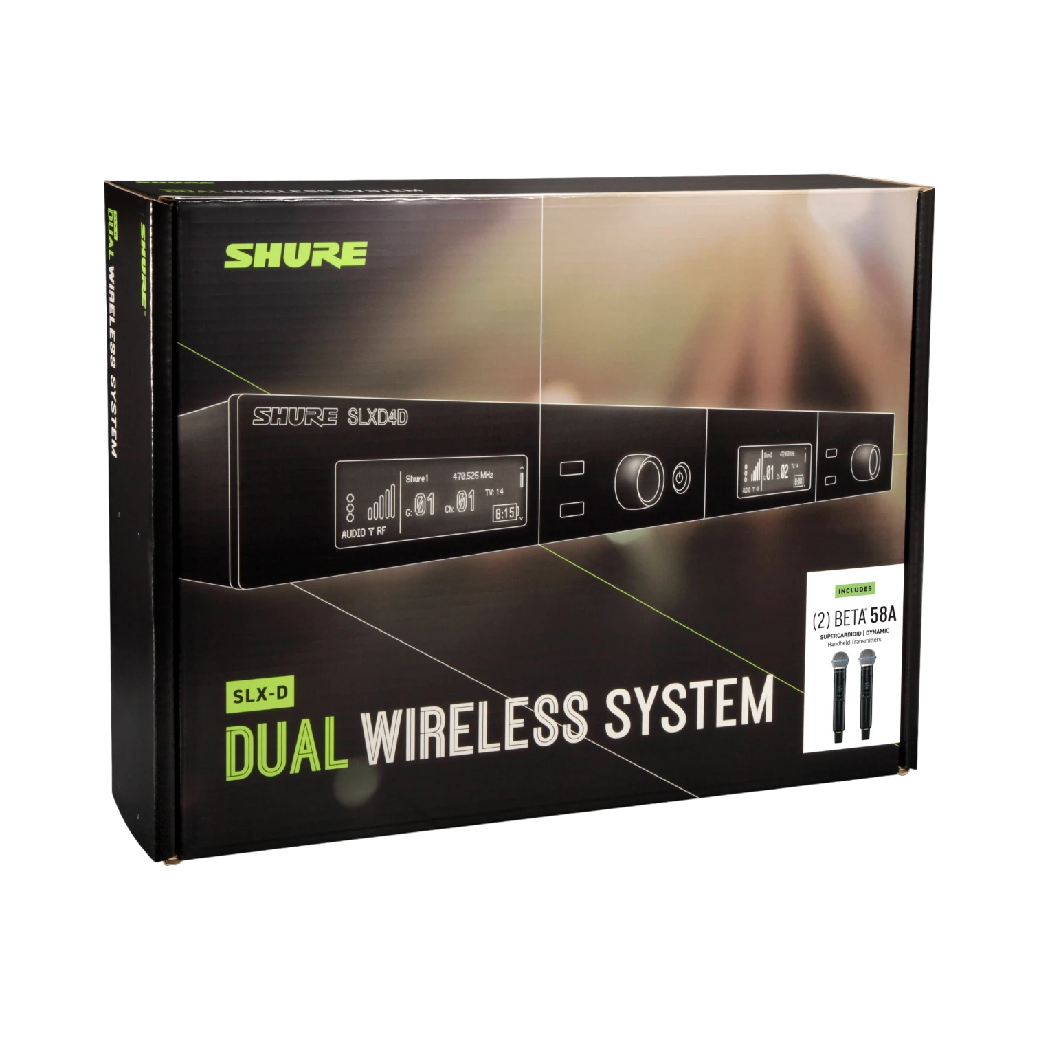 Shure SLXD24D/B58 Dual-Channel Digital Wireless Handheld Microphone System — Being Shipped