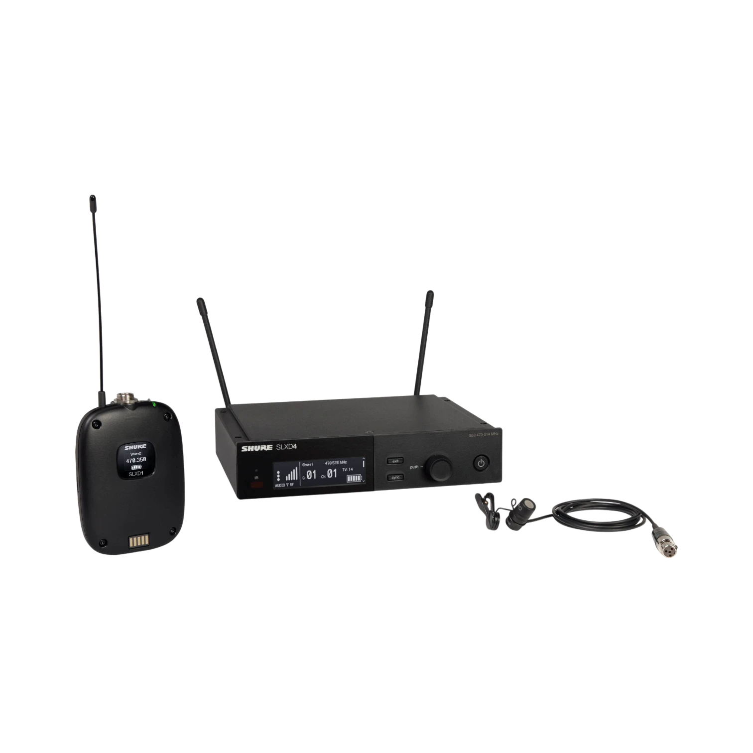 Shure SLXD14/85 Digital Wireless Cardioid Lavalier Microphone System — Being Shipped