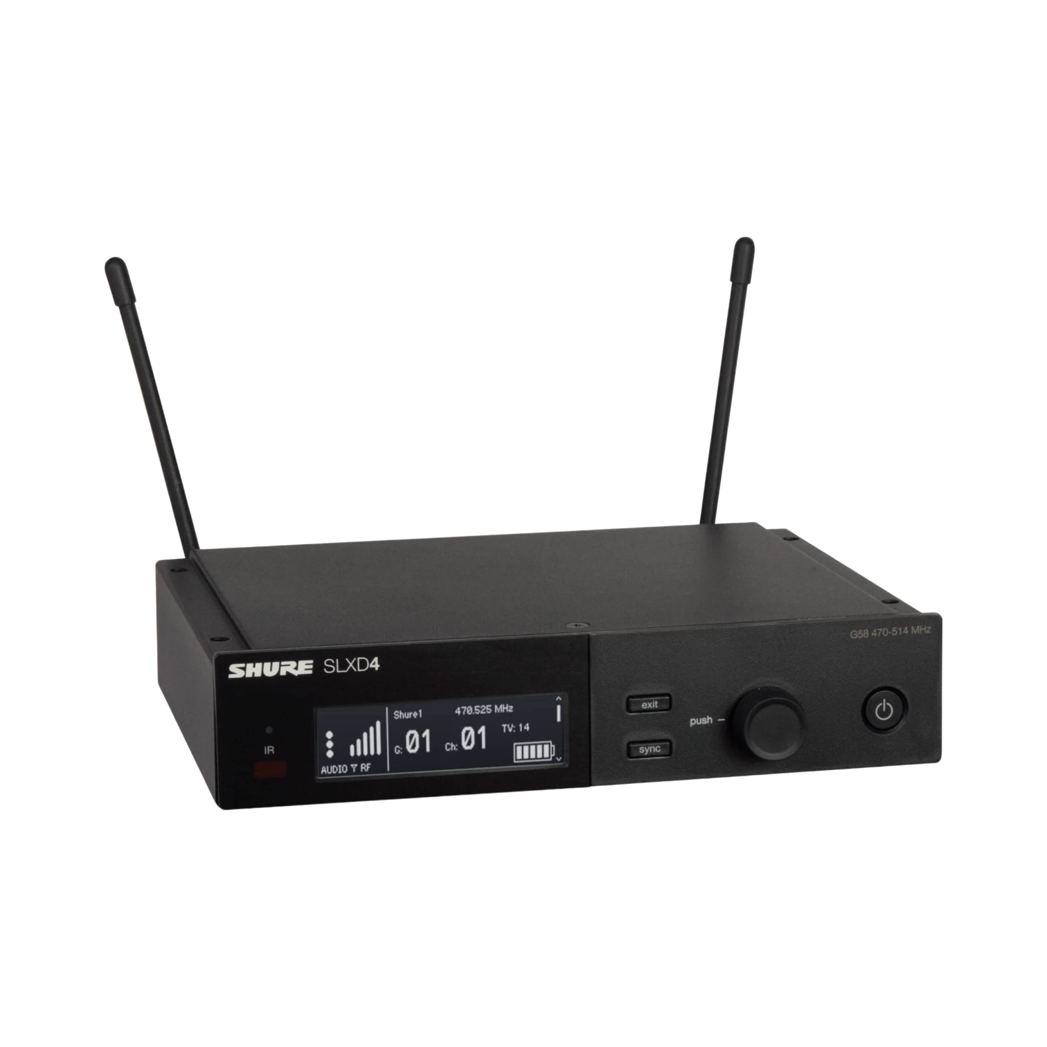 Shure SLXD14/153T Digital Wireless Omni Earset Microphone System (H55: 514 to 558 MHz) — Being Shipped