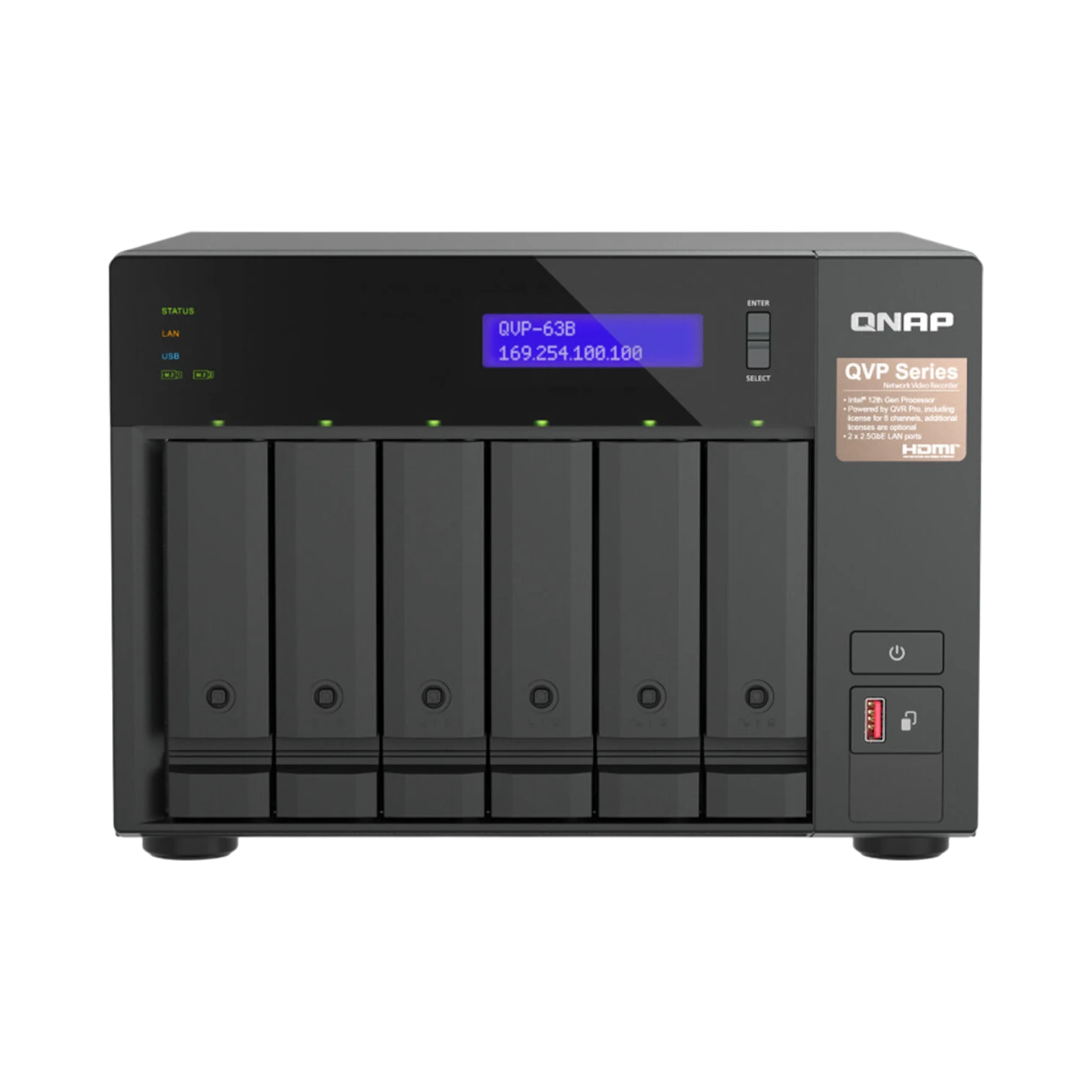 QNAP QVP-63B 6-Bay NVR NAS Enclosure — Being Shipped