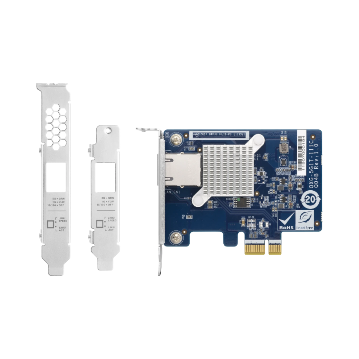 QNAP QXG-5G1T-111C Single-Port 5GbE PCIe Network Expansion Card — Being Shipped