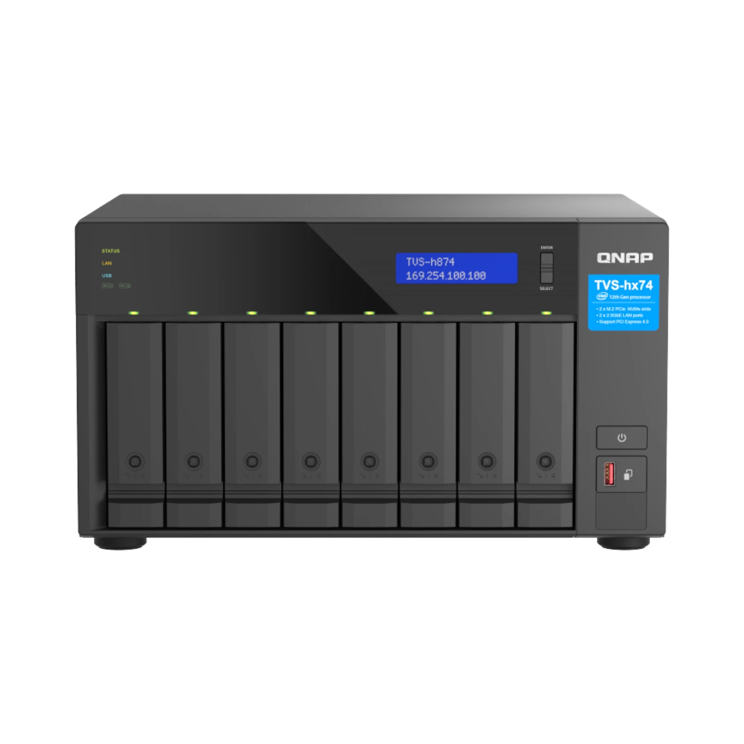 QNAP TVS-h874 8-Bay NAS Enclosure — Being Shipped