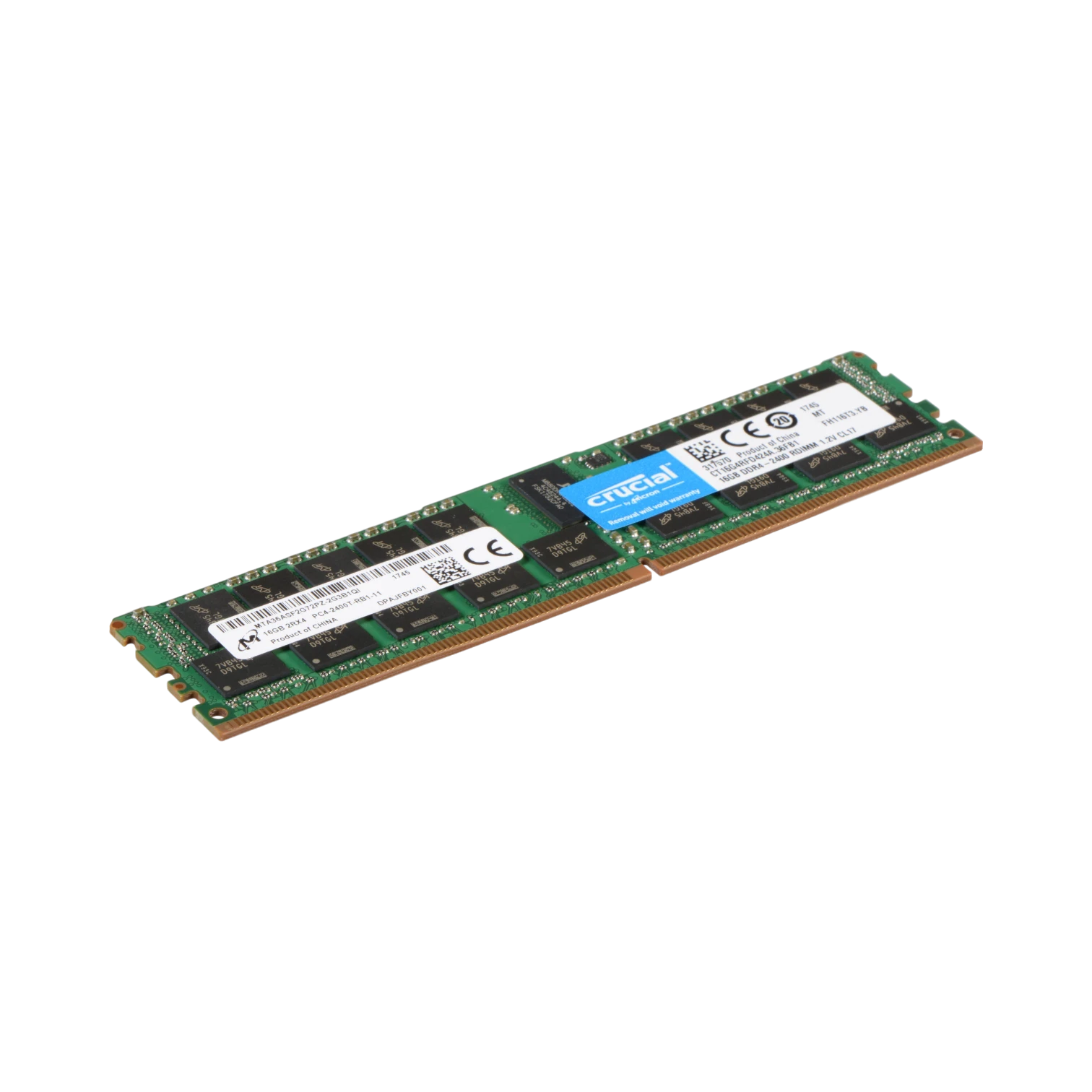 Crucial 16GB DDR4 2400 MHz RDIMM Server Memory Module — Being Shipped