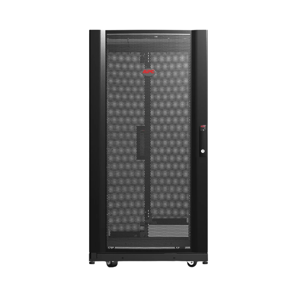 APC NetShelter AV, Server Rack Enclosure, 24U, 10-32 Threaded Rails, Black, 1199H x 600W x 806D mm — Being Shipped