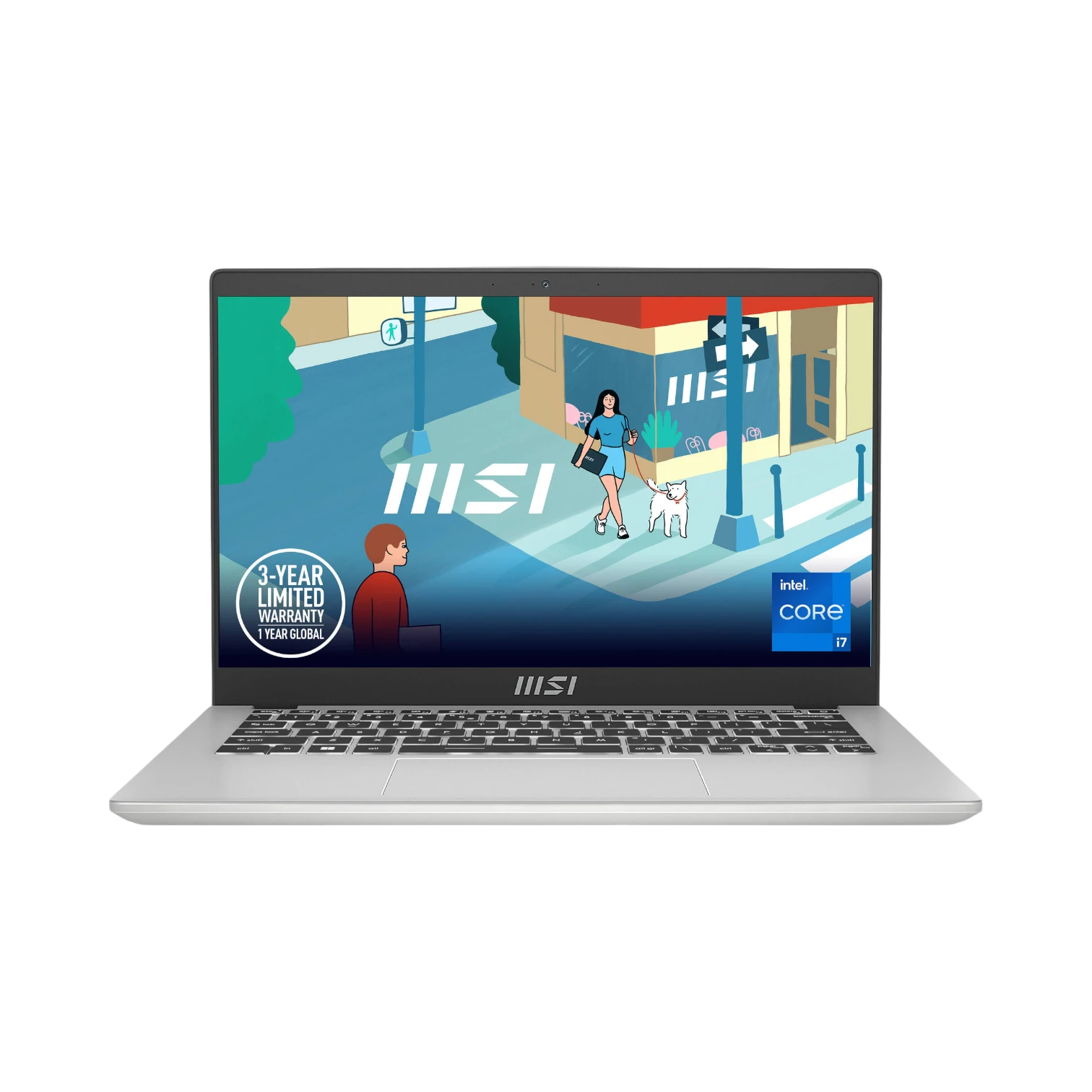 MSI 14" Modern 14 C13M Laptop, Intel Core i7-1355U, 16GB RAM, 1TB SSD (Urban Silver) — Being Shipped