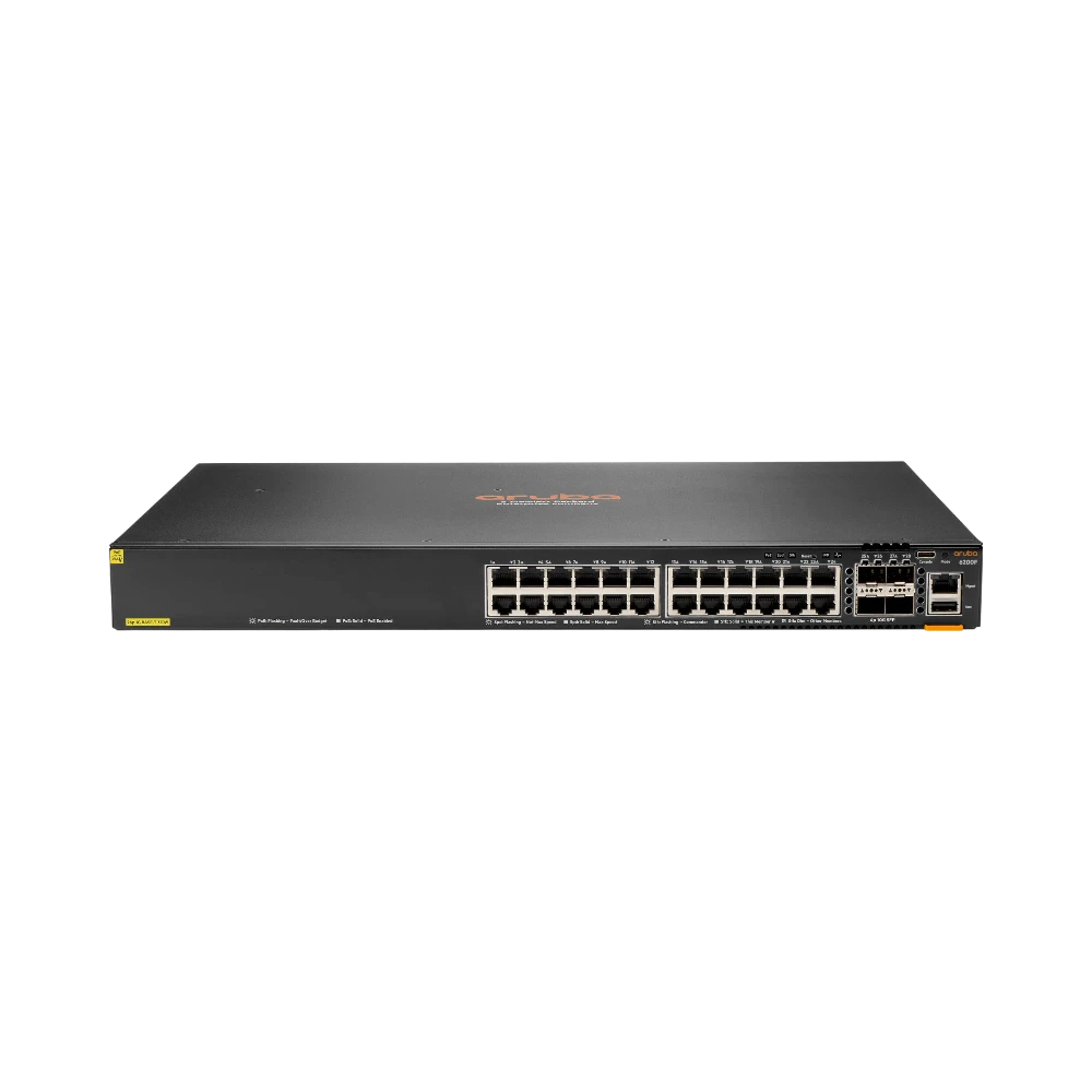 Aruba 6200F 24-Port PoE+ Compliant Gigabit Managed Network Switch — Being Shipped