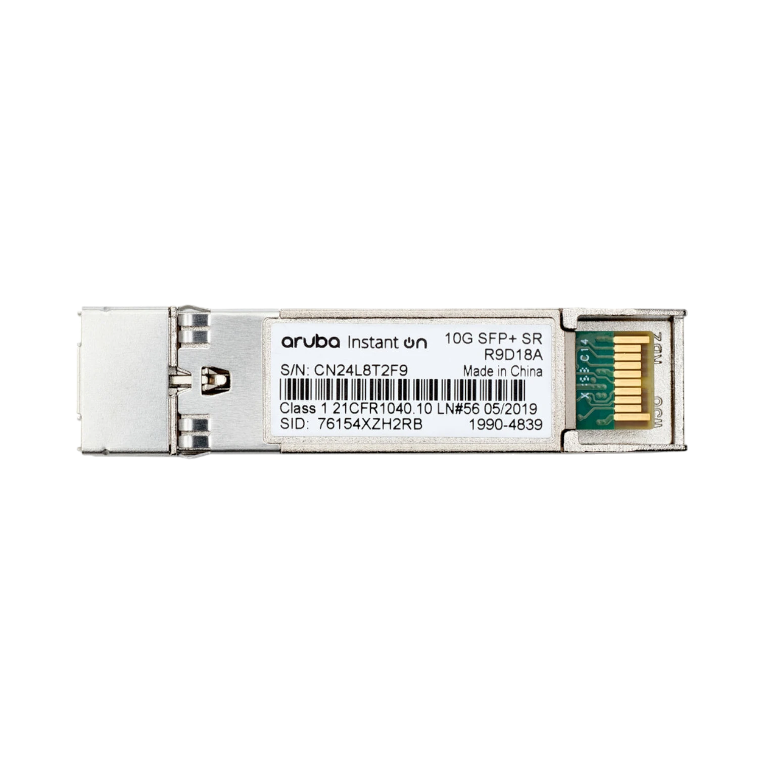 Aruba Instant On 10G SFP+ LC SR Transceiver Module — Being Shipped