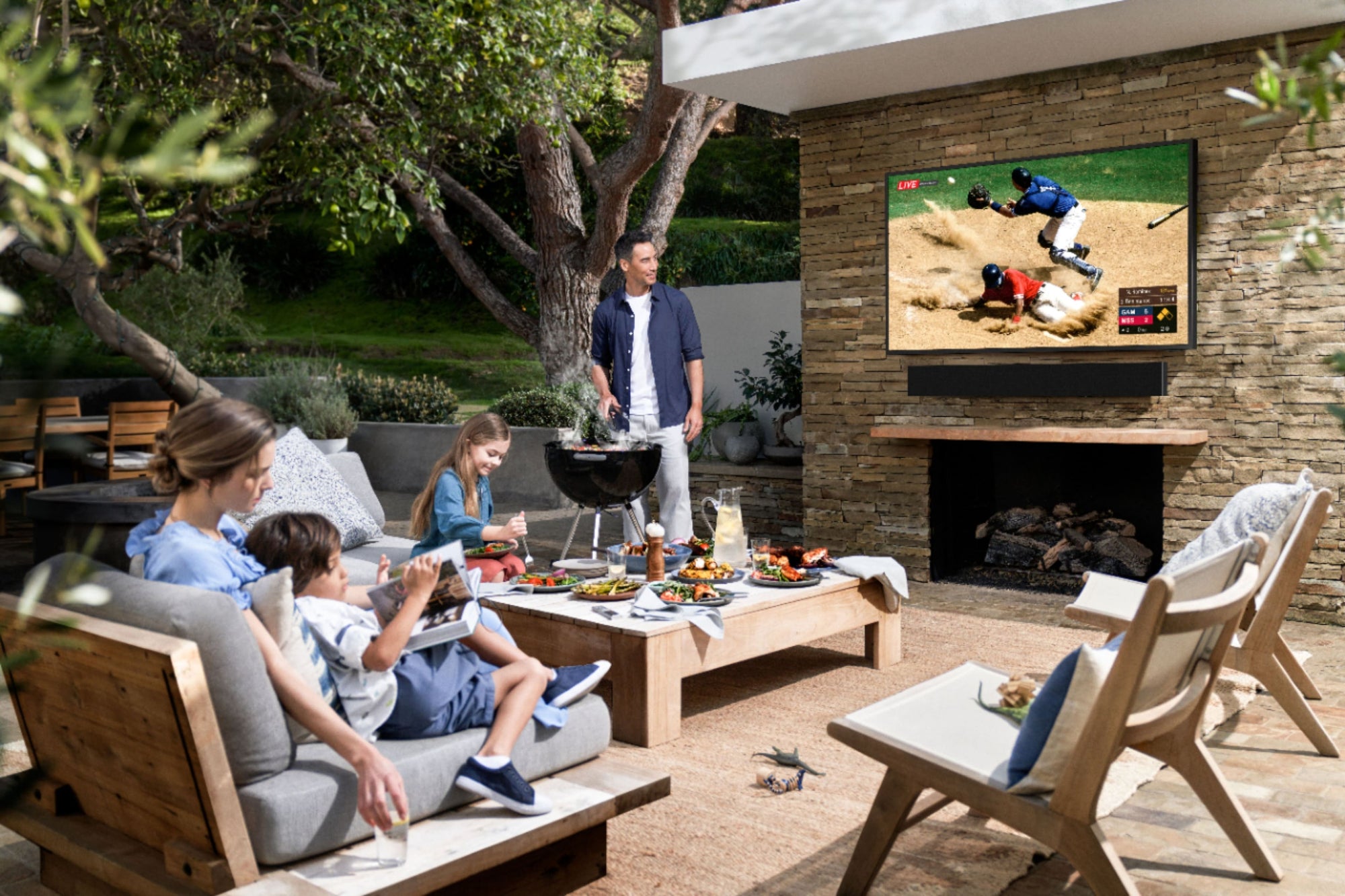 Samsung The Terrace 65" Class HDR UHD 4K Smart Partial Sun Outdoor QLED TV — Being Shipped