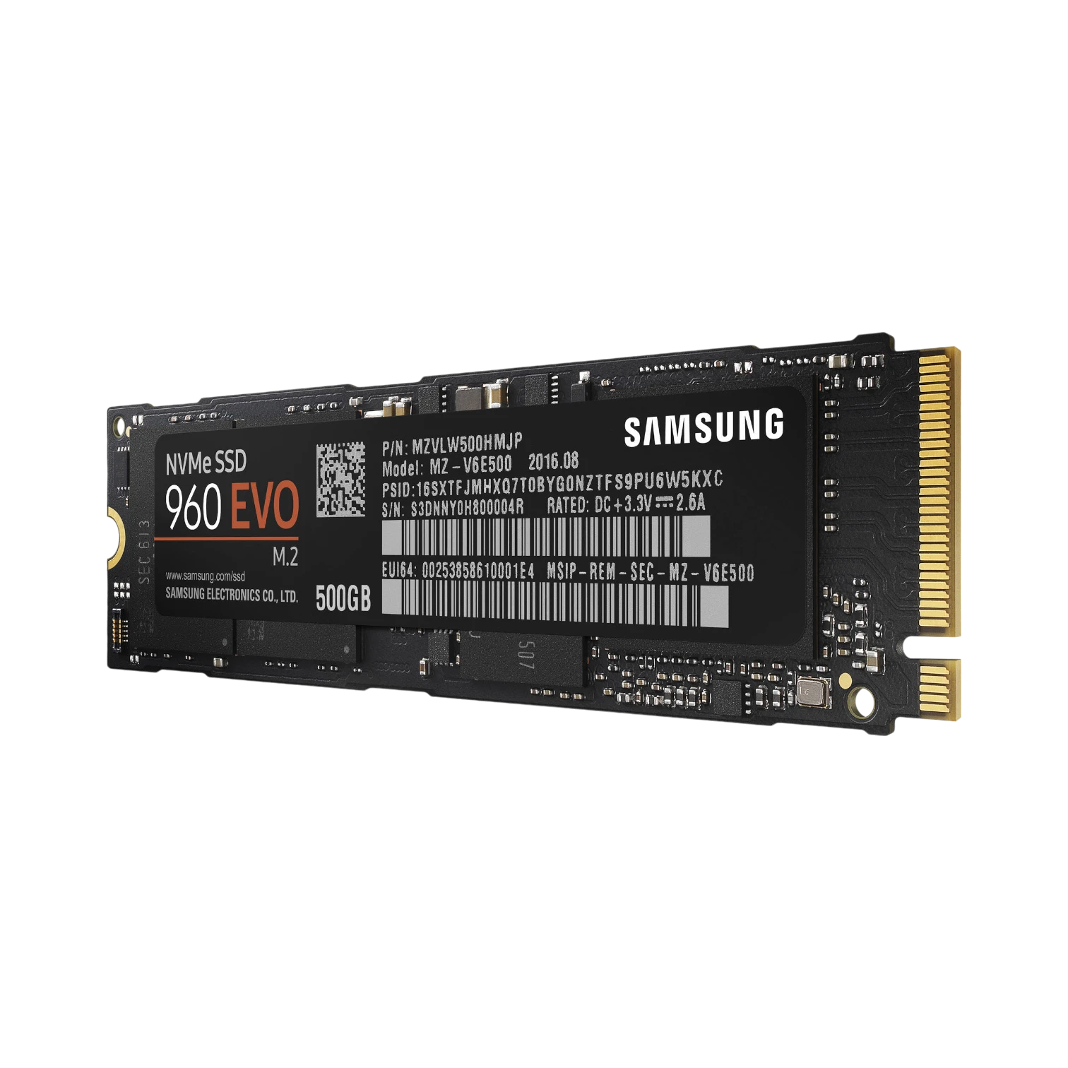 Samsung 960 EVO 500GB 1,800 MB/s NVMe M.2 Internal SSD — Being Shipped